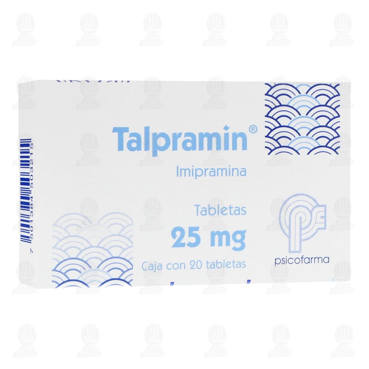 Talpramin 25 mg, 20 Tabletas. image number 0