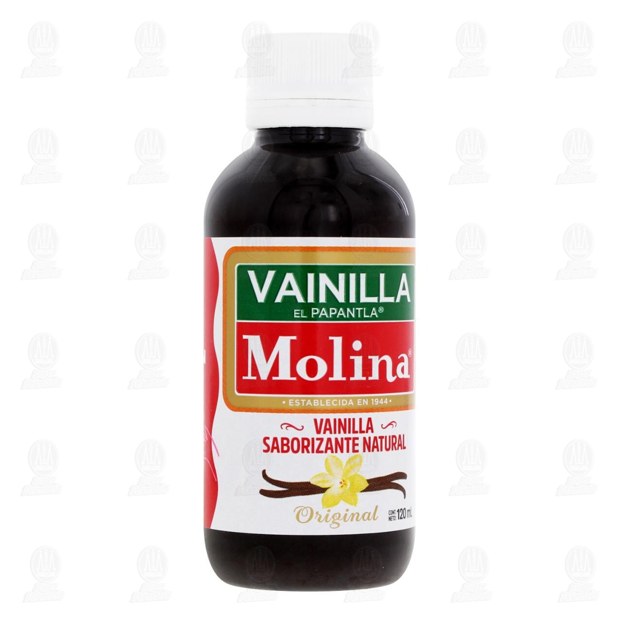 Saborizante Vainilla Natural El Papantla Molina, 120 ml. image number 0