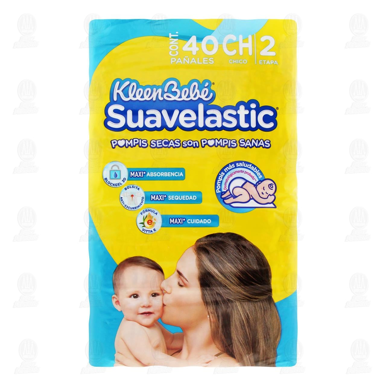 Pañales bebé Kleenbebé etapa 4 bebé unisex con 40 piezas