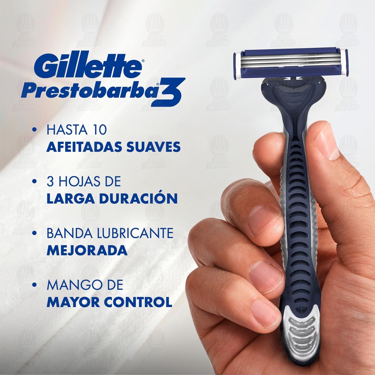 M&aacute;quinas para Afeitar Desechables Gillette Prestobarba3, 4 pzas. image number 2