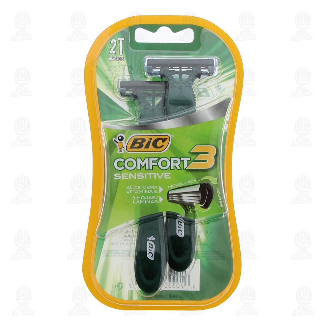 M&aacute;quina para Afeitar Bic Comfort 3 Sensitive, 2 Pzas.