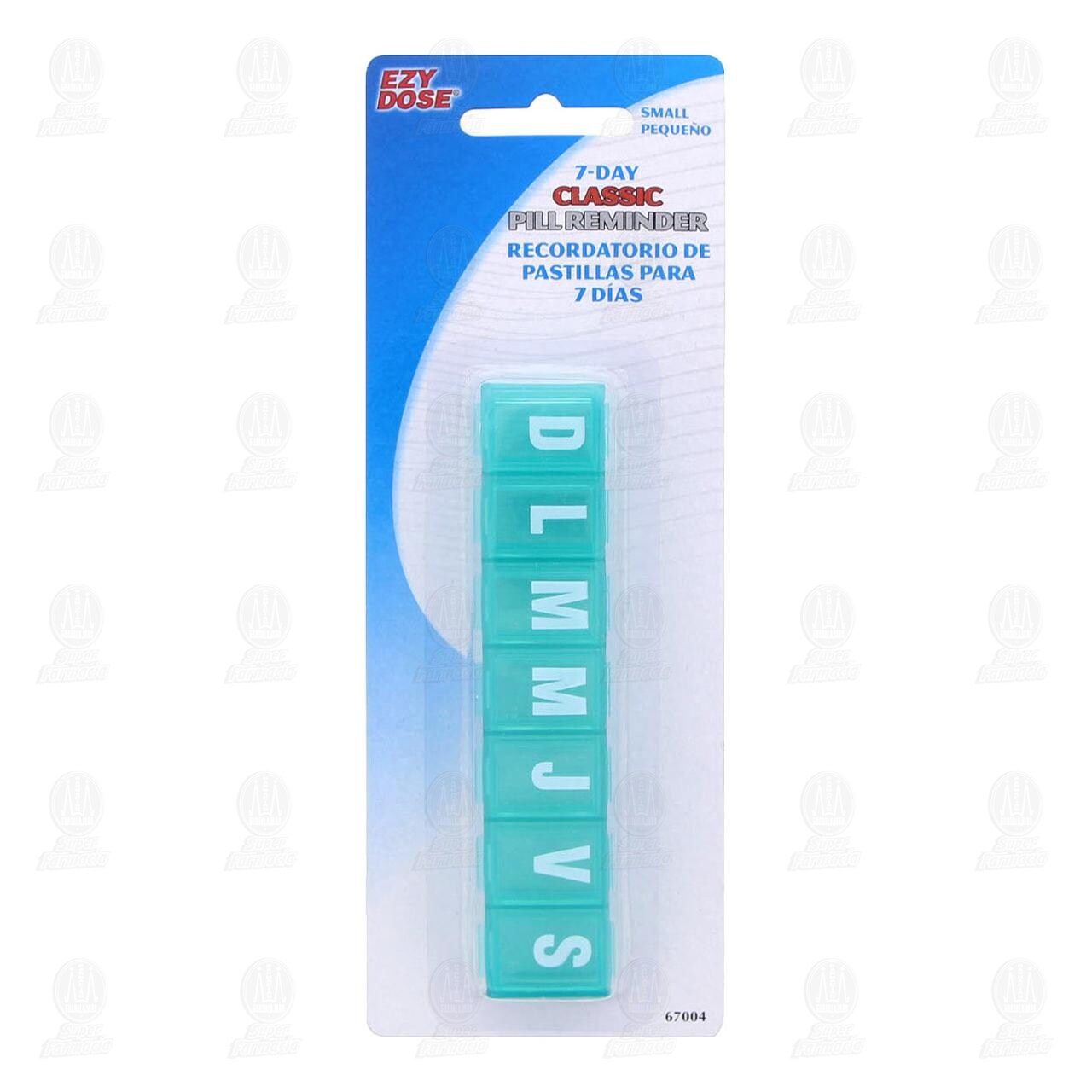 Pastillero Semanal Peque&ntilde;o Tipo Rectangular, 1 pz. image number 0