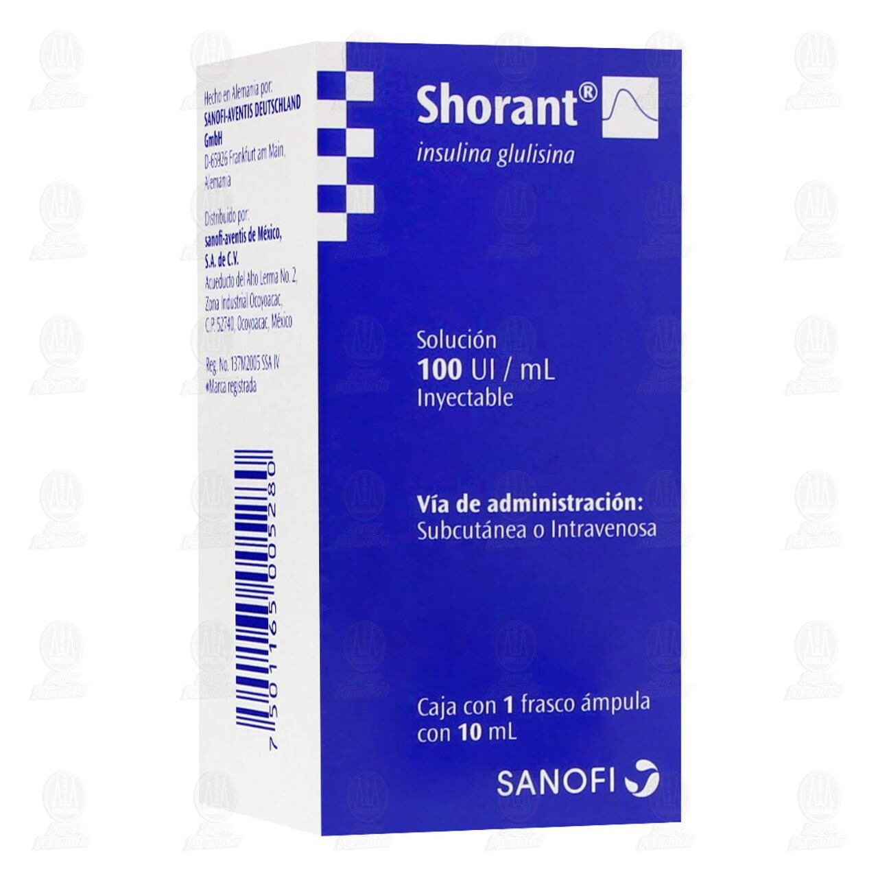 Shorant 100UI/ml Soluci&oacute;n Inyectable &Aacute;mpula, 10 ml. image number 0