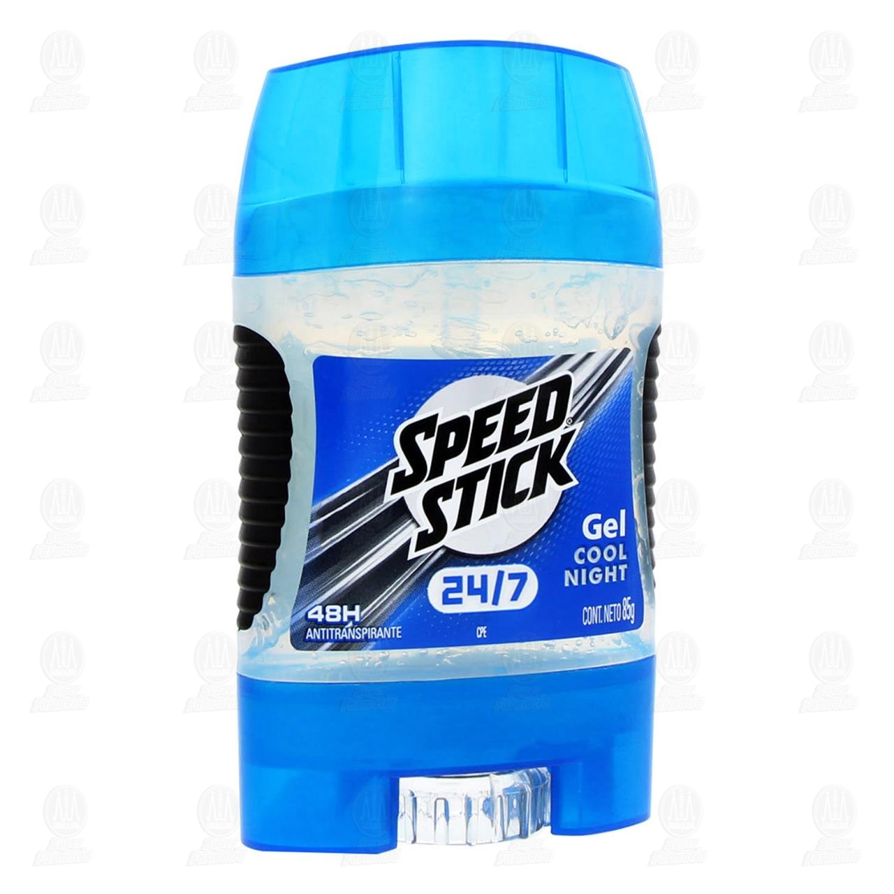 Antitranspirante Speed Stick 24/7 Cool Night en Gel, 85 gr.