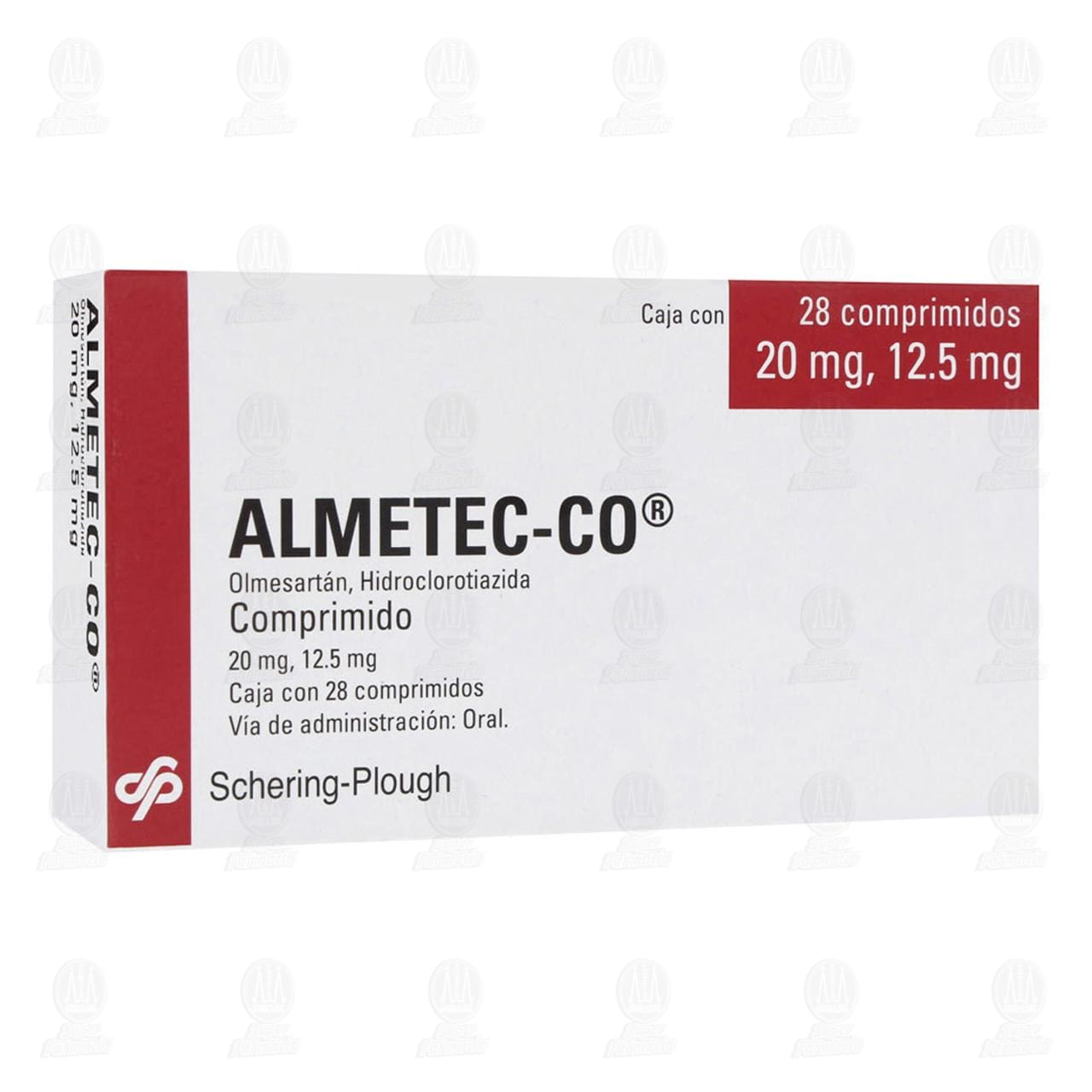 Almetec-CO 20mg/12.5mg, 28 Comprimidos.