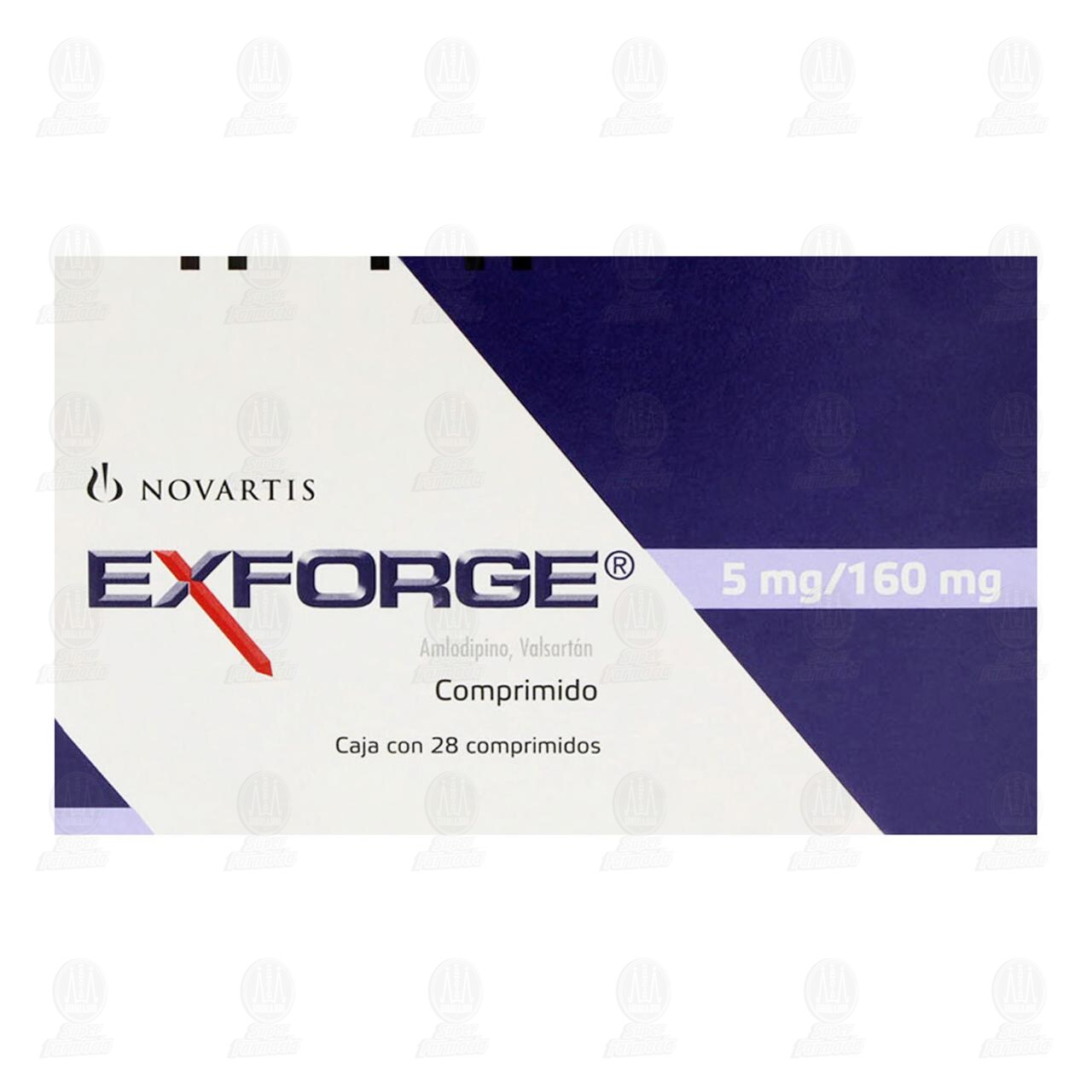 Exforge 5mg/160mg, 28 Comprimidos. image number 1