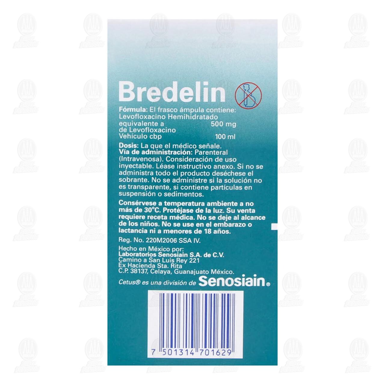 Bredelin IV 500mg/100ml Soluci&oacute;n Inyectable, 1 pz. image number 2