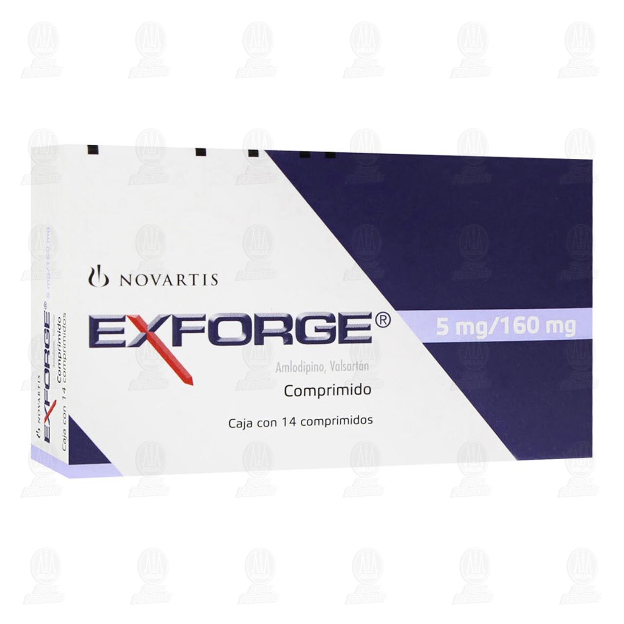 Exforge 5mg/160mg, 14 Comprimidos. image number 0