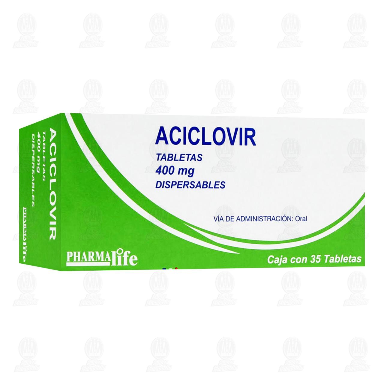 Aciclovir 400 mg, 35 Tabletas Pharmalife.