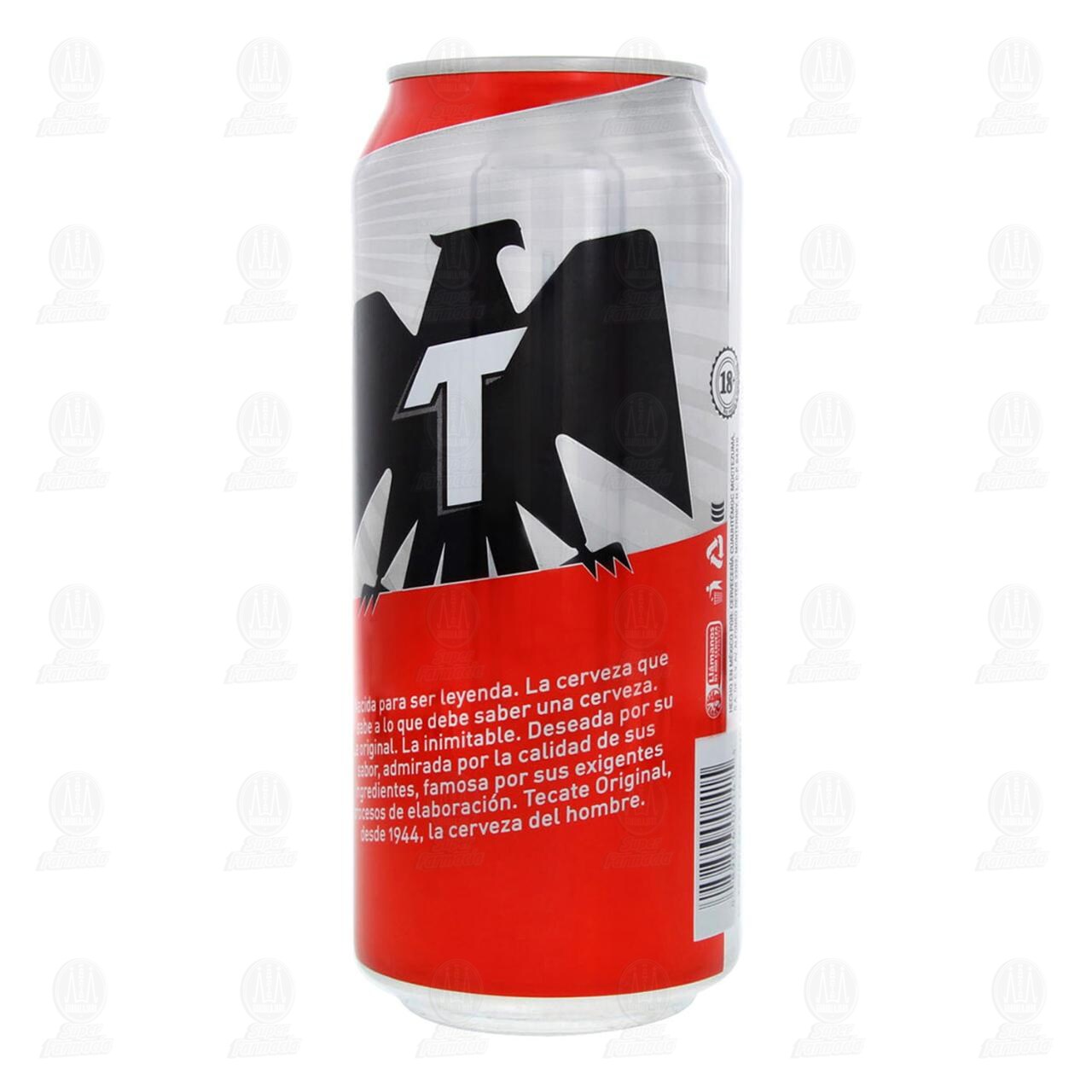 Cerveza Tecate Original, 473 ml. image number 2