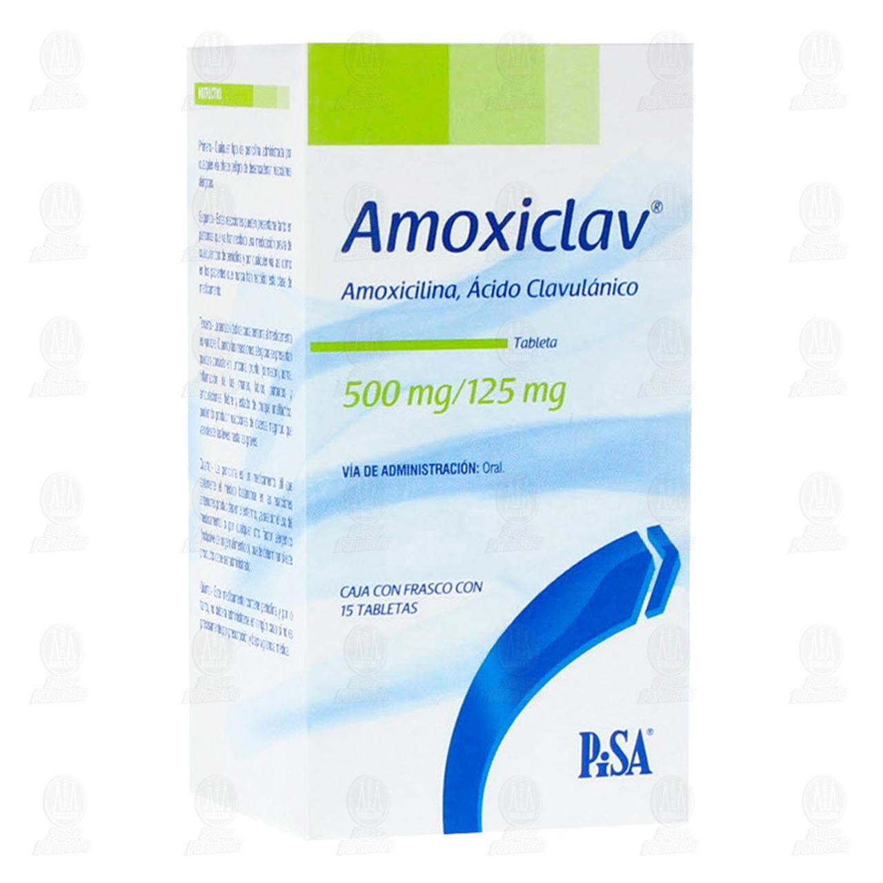 Amoxiclav 500mg/125mg, 15 Tabletas. image number 0