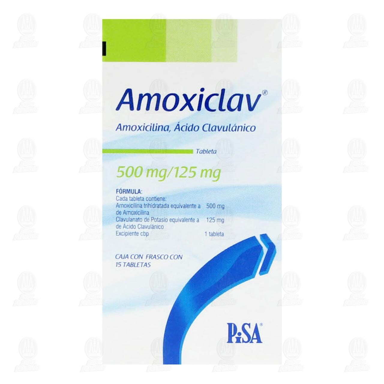 Amoxiclav 500mg/125mg, 15 Tabletas. image number 2
