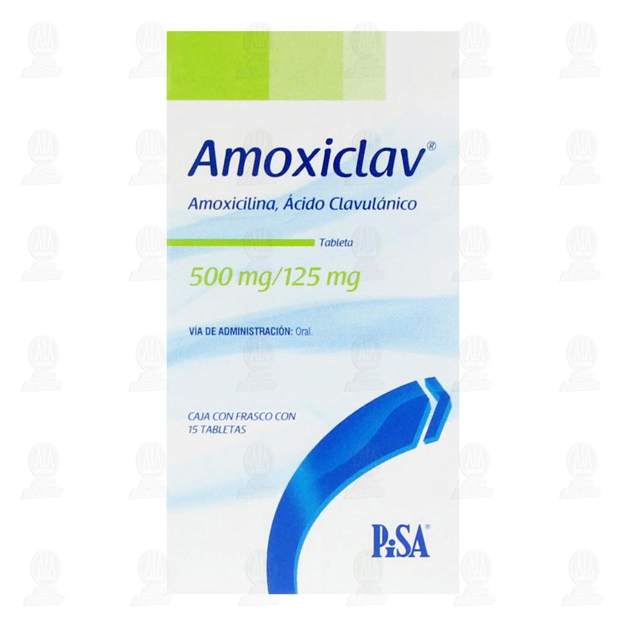 Amoxiclav 500mg/125mg, 15 Tabletas. image number 1
