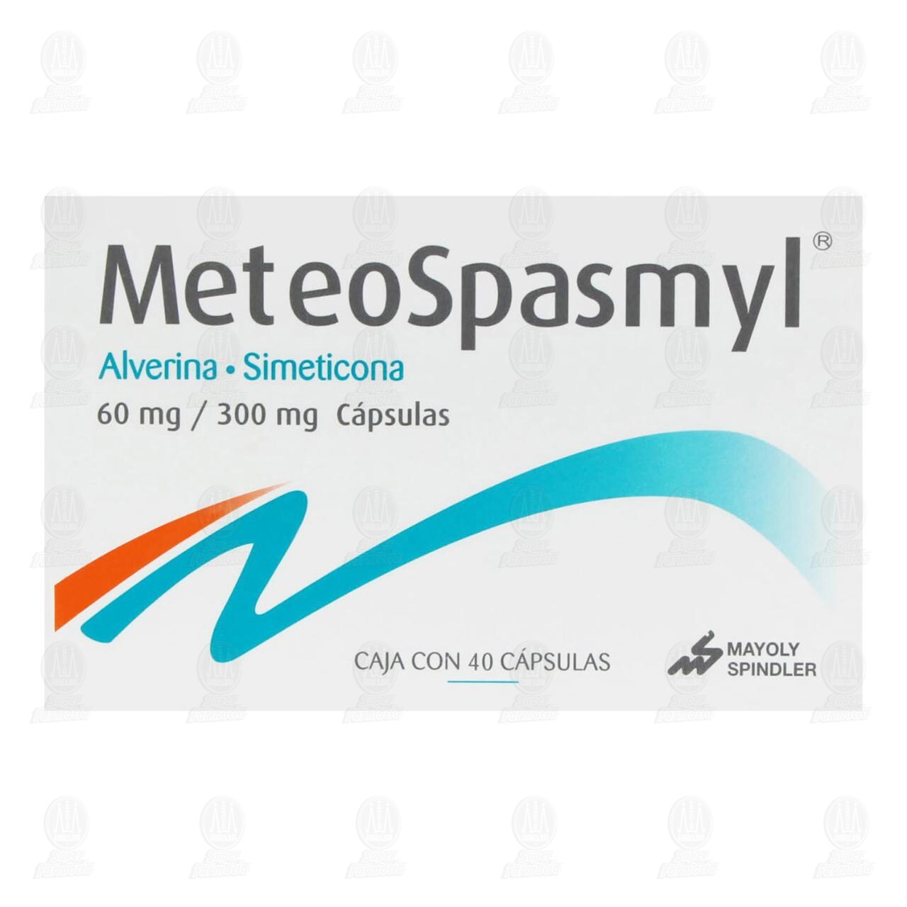 Meteospasmyl 60mg/300mg, 40 C&aacute;psulas. image number 1