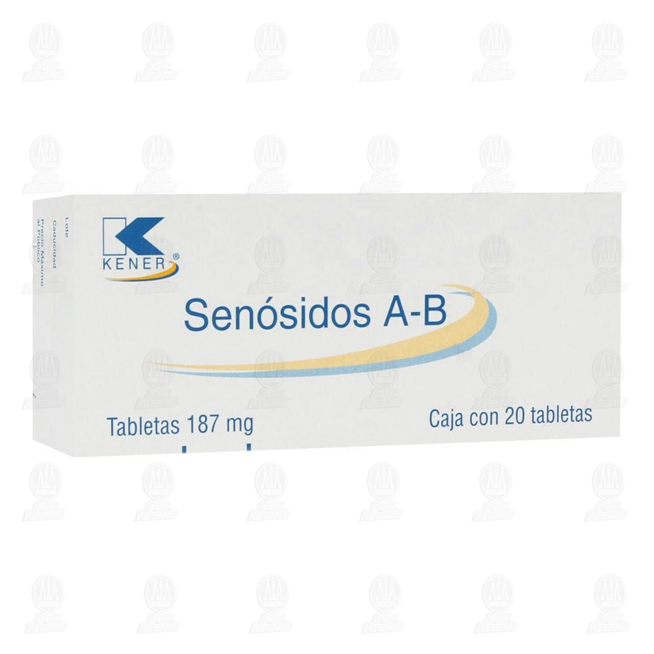 Senósidos A-B 187 mg, 20 Tabletas.