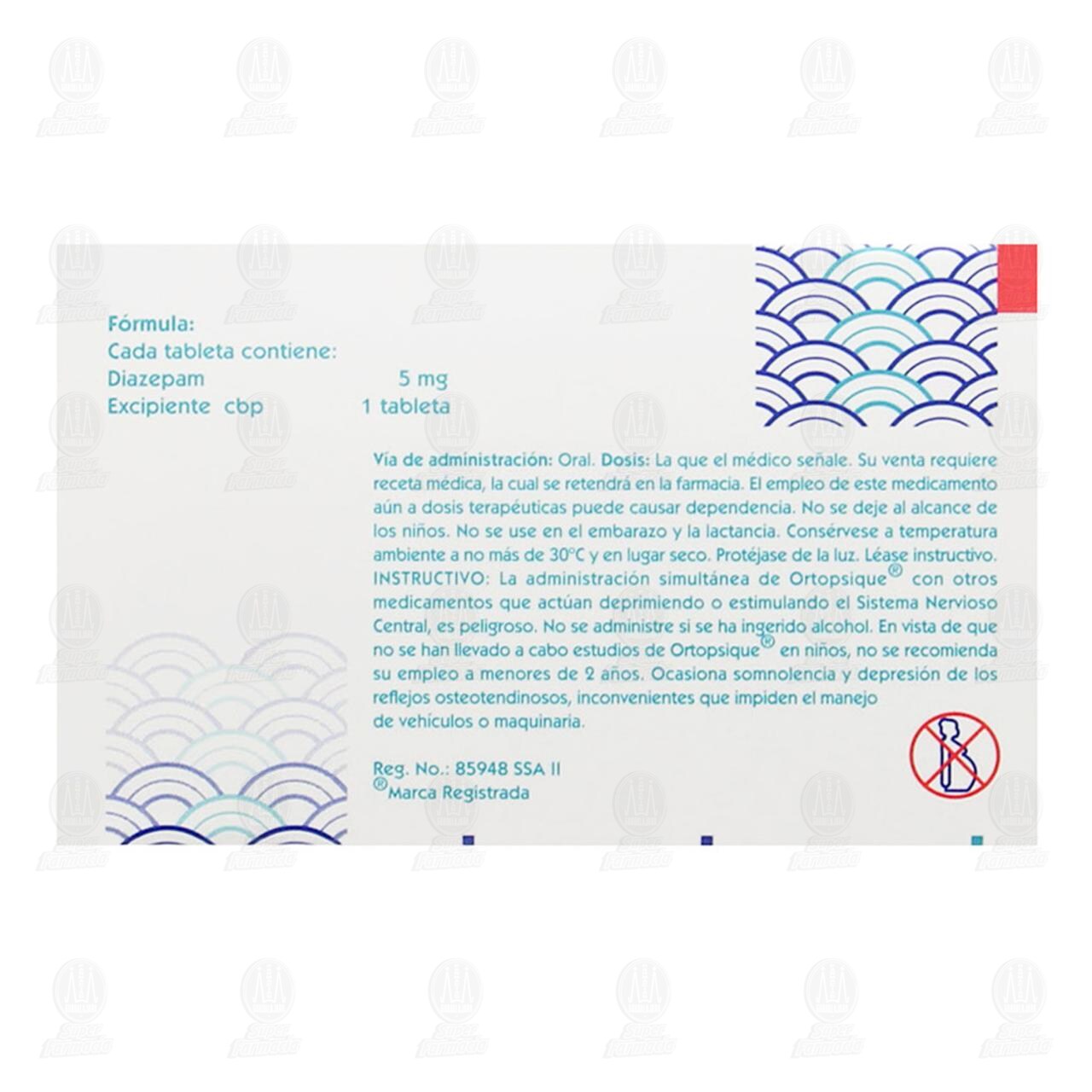 Ortopsique 5 mg, 30 Tabletas. image number 2