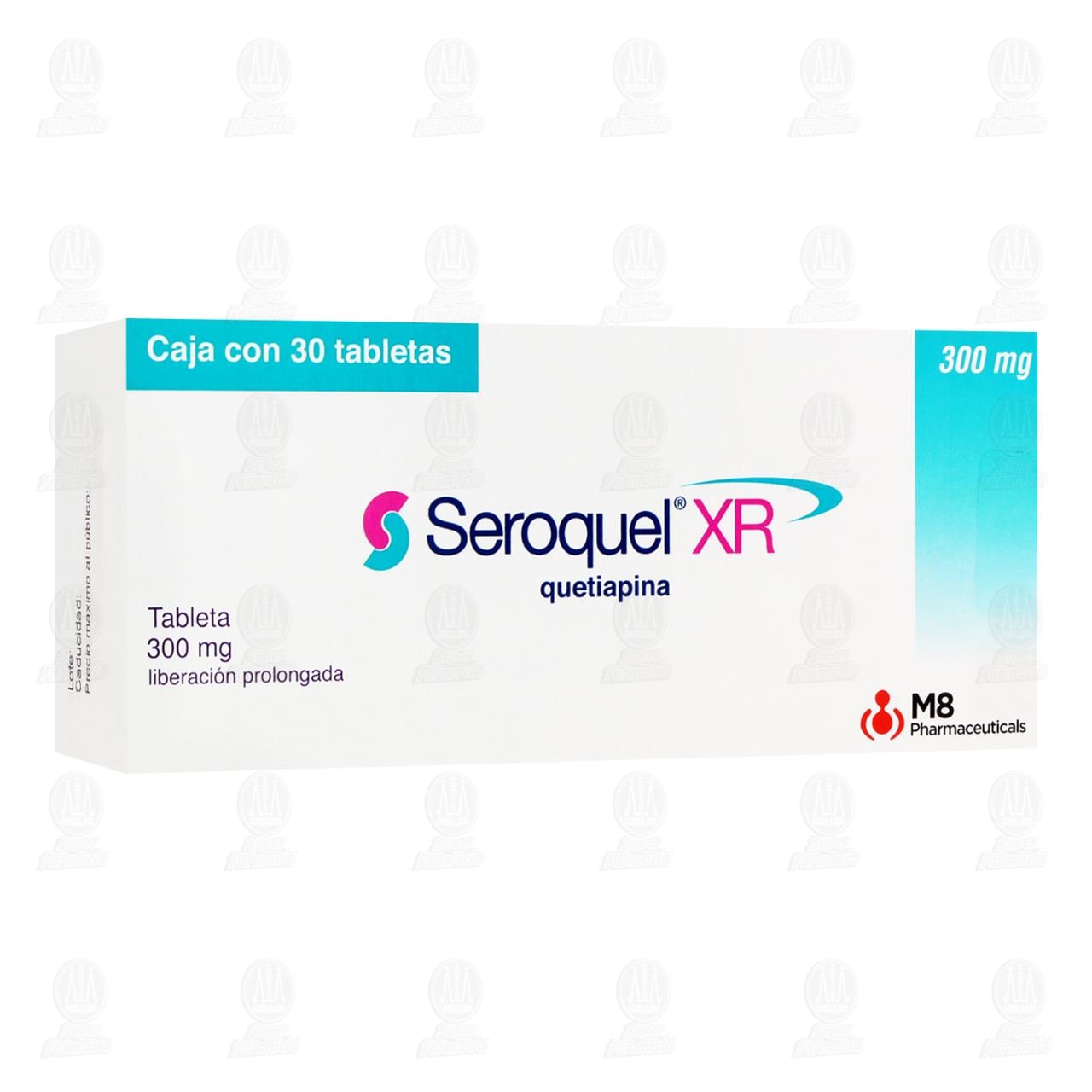 Seroquel XR 300 mg, 30 Tabletas. image number 0
