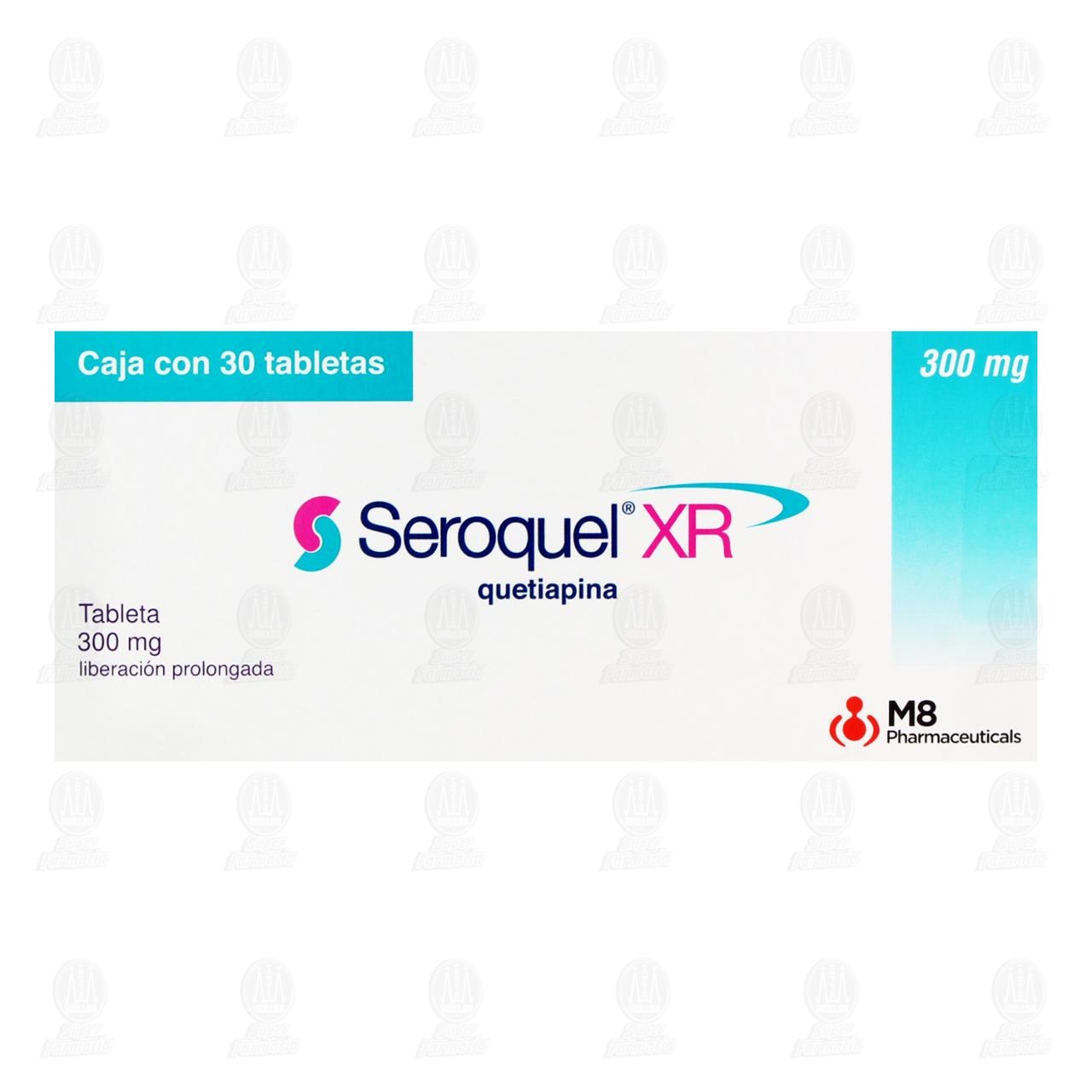 Seroquel XR 300 mg, 30 Tabletas. image number 1