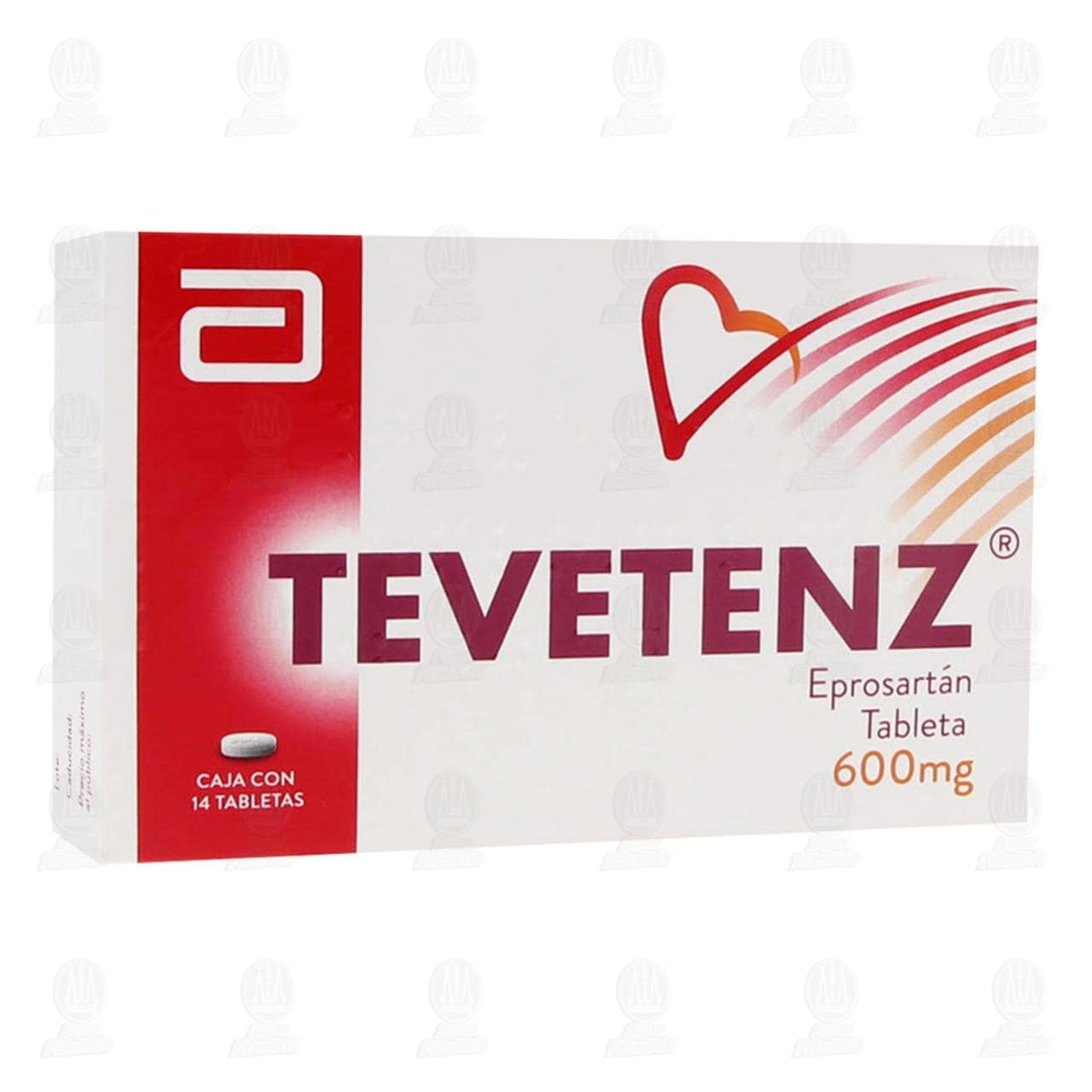 Tevetenz 600 mg, 14 Tabletas. image number 0