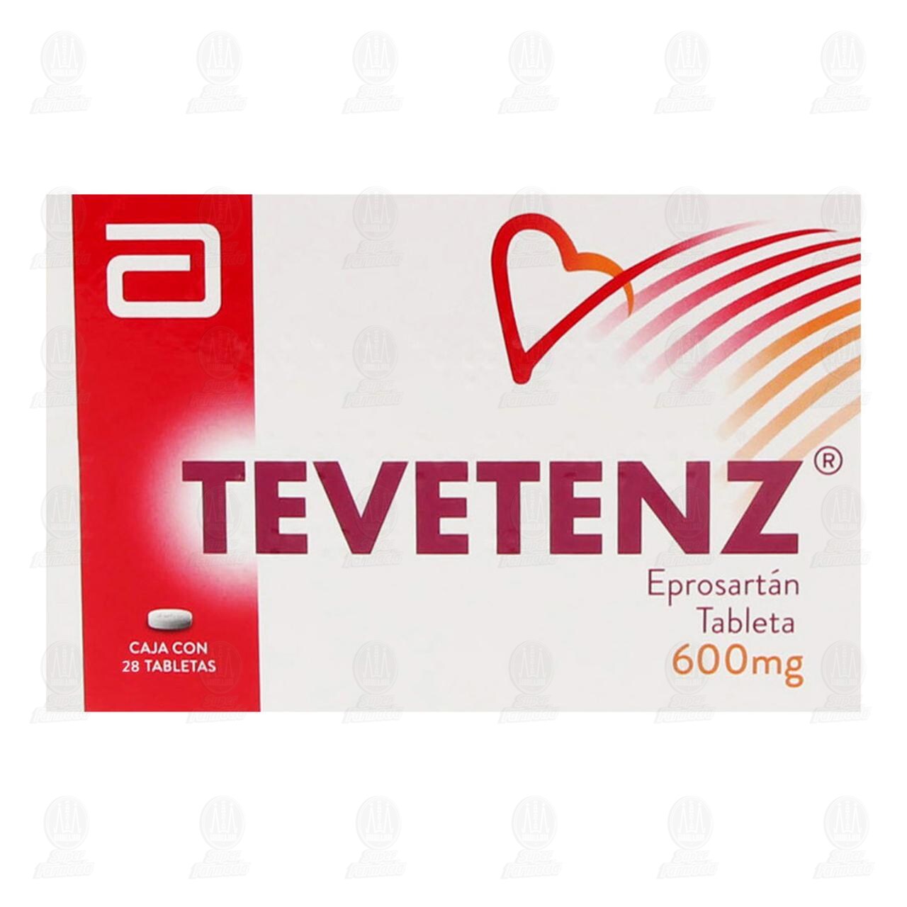 Tevetenz 600 mg, 28 Tabletas. image number 1