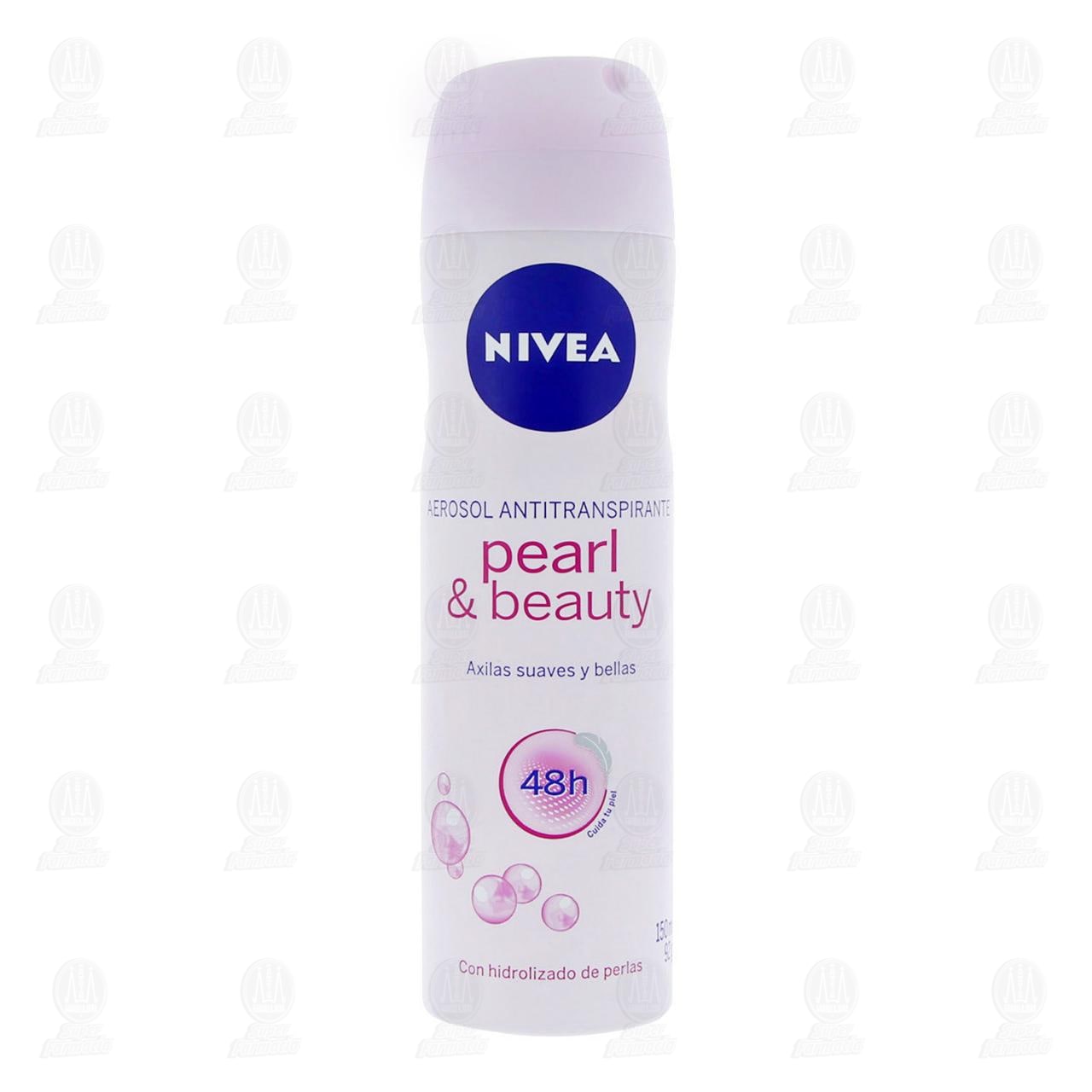 Nivea Desodorante Antitranspirante para Mujer Pearl & Beauty Spray, 150ml. image number 1