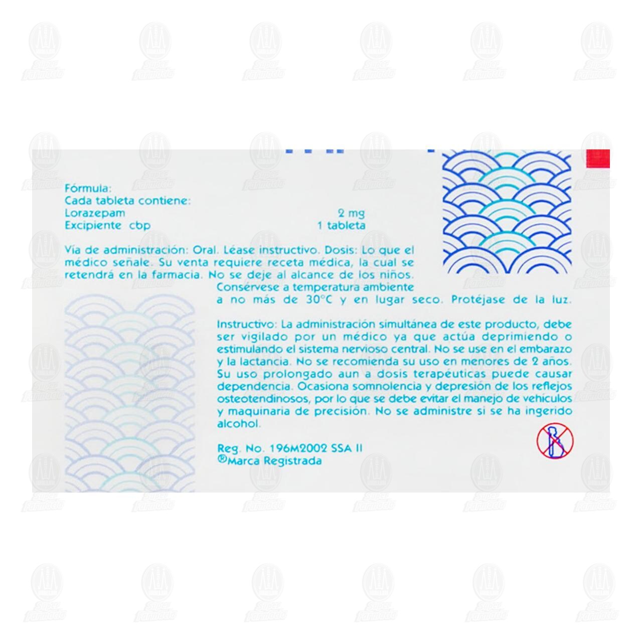 Lozam 2 mg, 80 Tabletas. image number 2