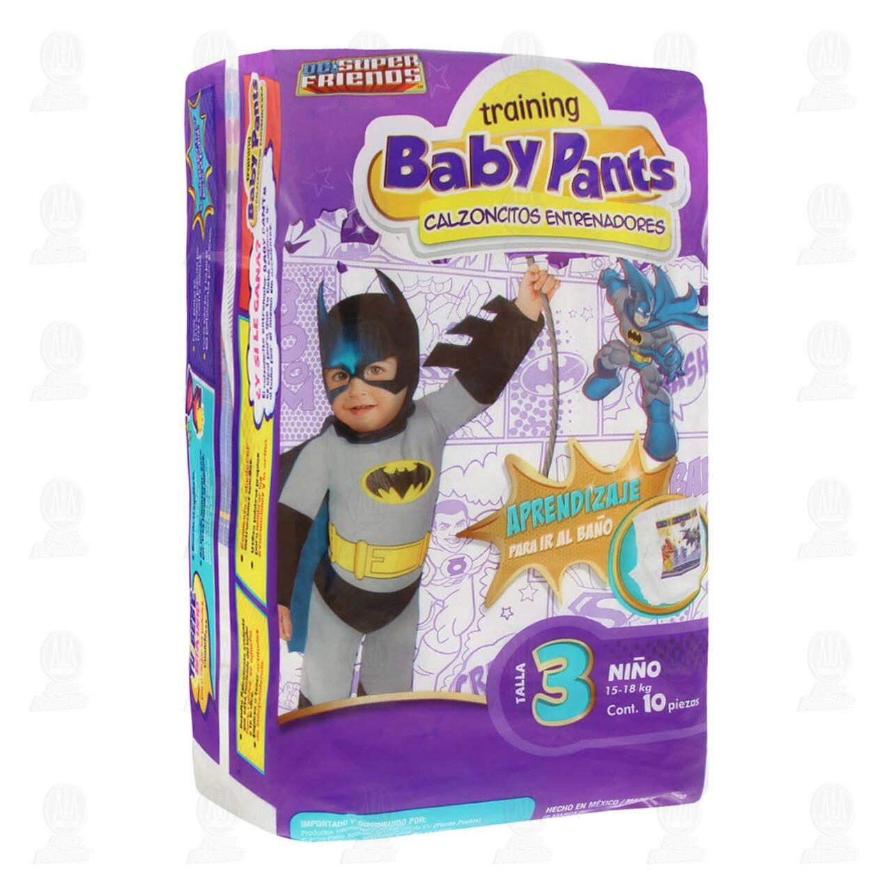 Calzones Desechables Baby Pants Niño Talla 3, 10 pzas.