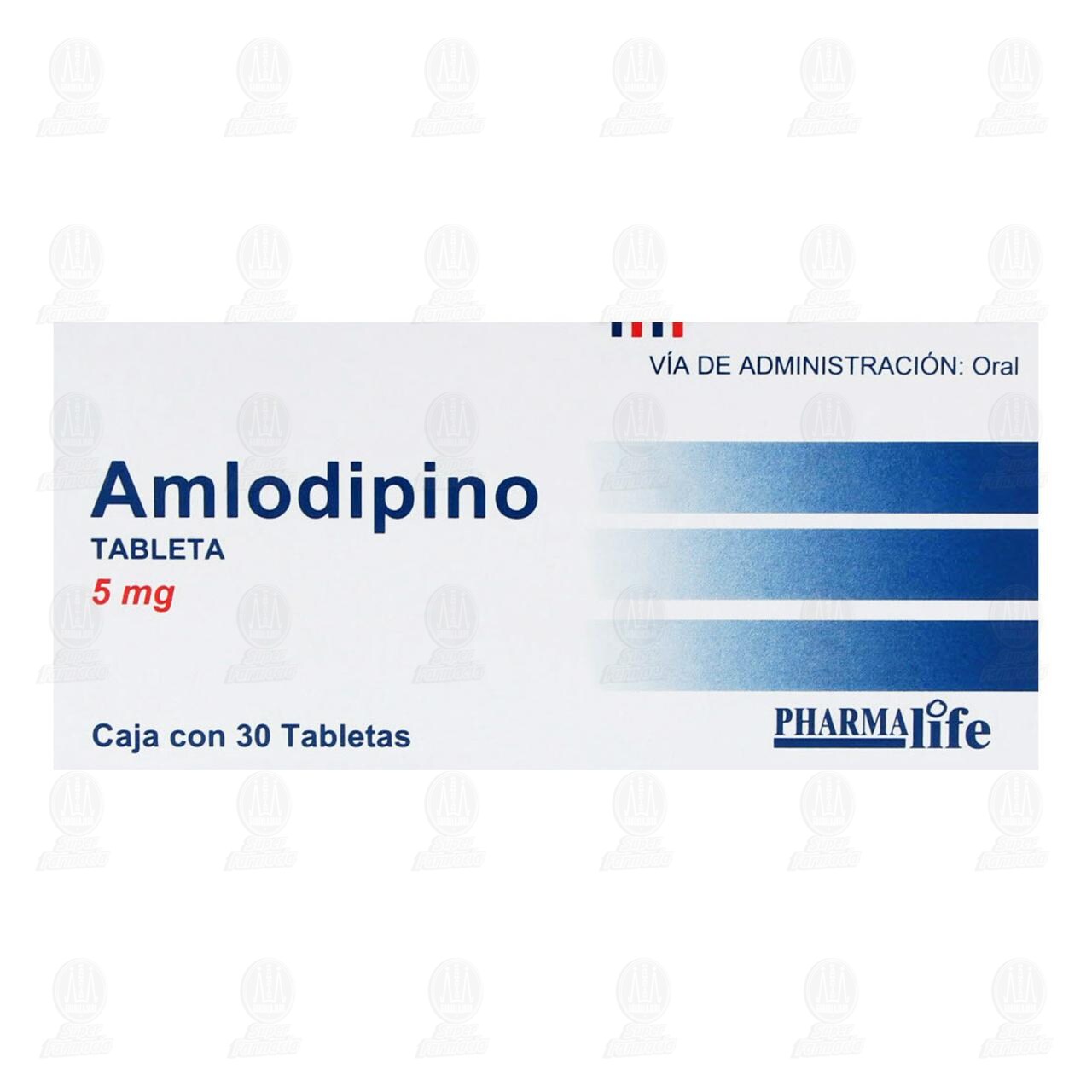 Amlodipino 5 mg, 30 Tabletas Pharmalife. image number 1