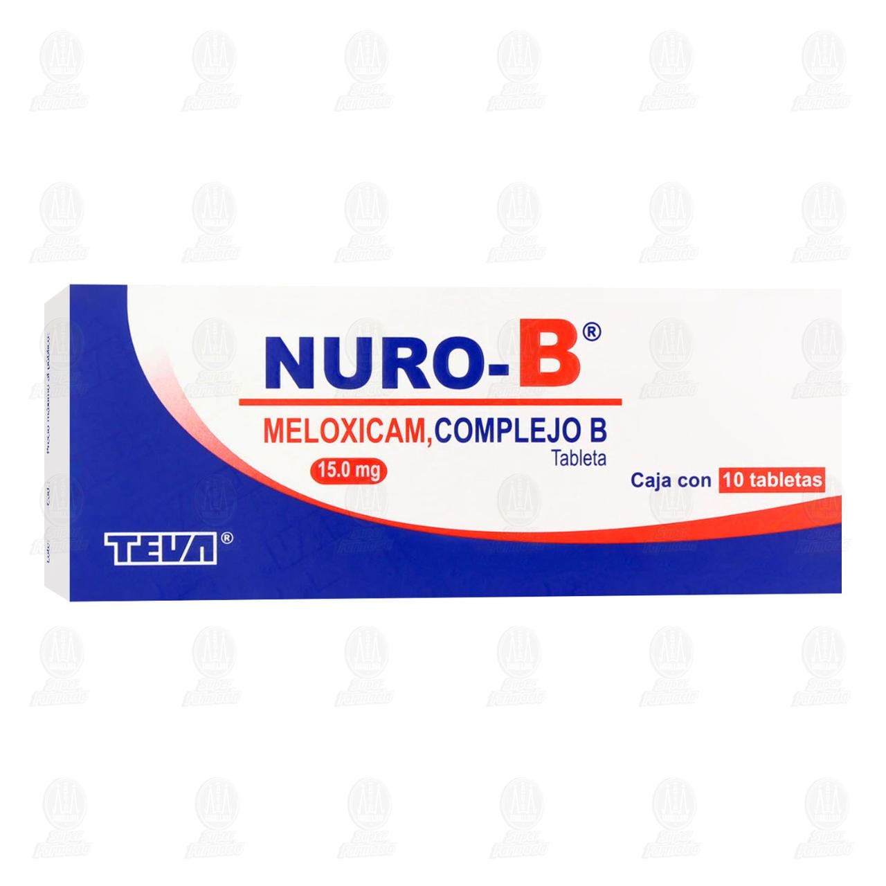 Imagen para Nuro-B 15 mg, 10 Tabletas.