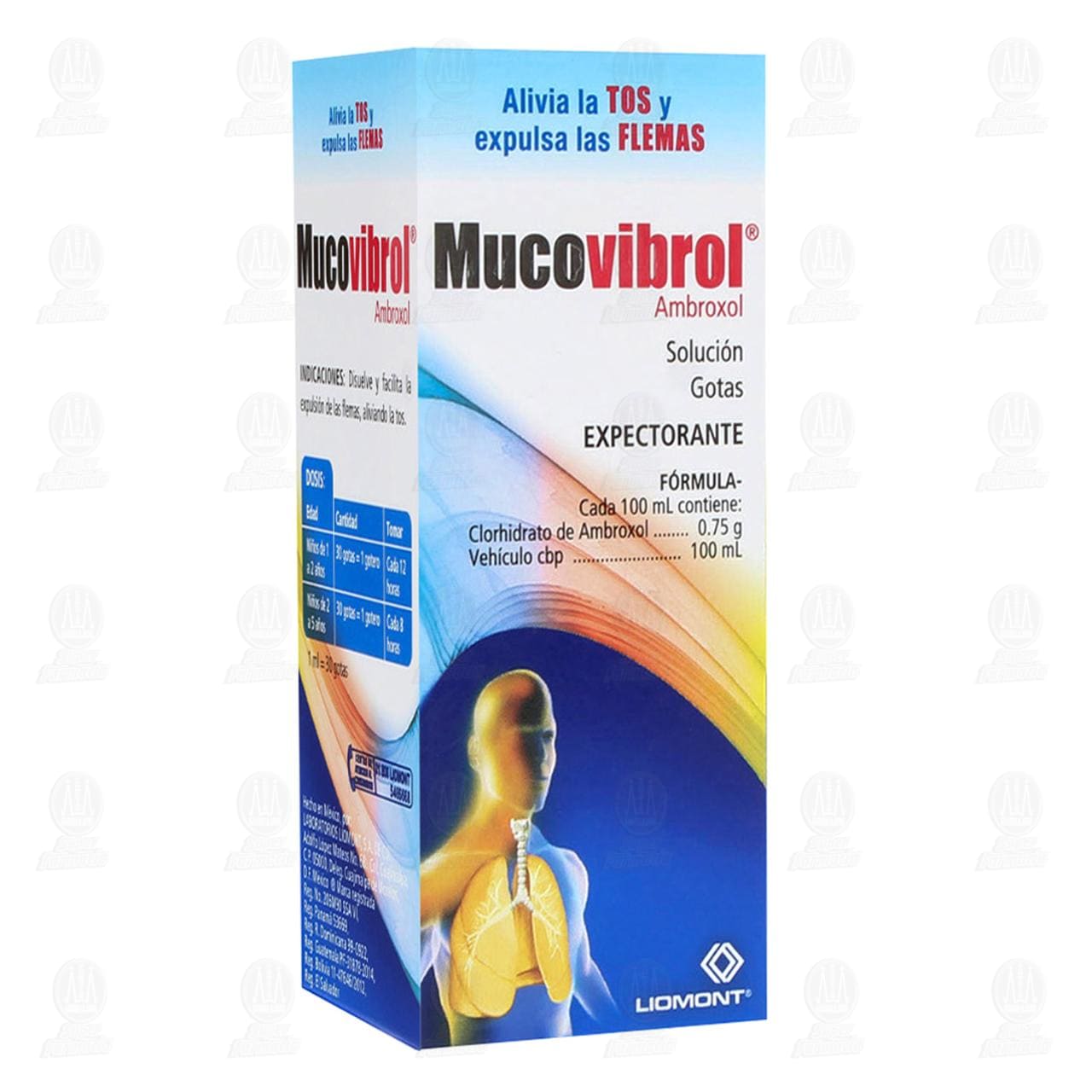 Mucovibrol Soluci&oacute;n Gotas, 0.75 gr 100 ml. image number 0