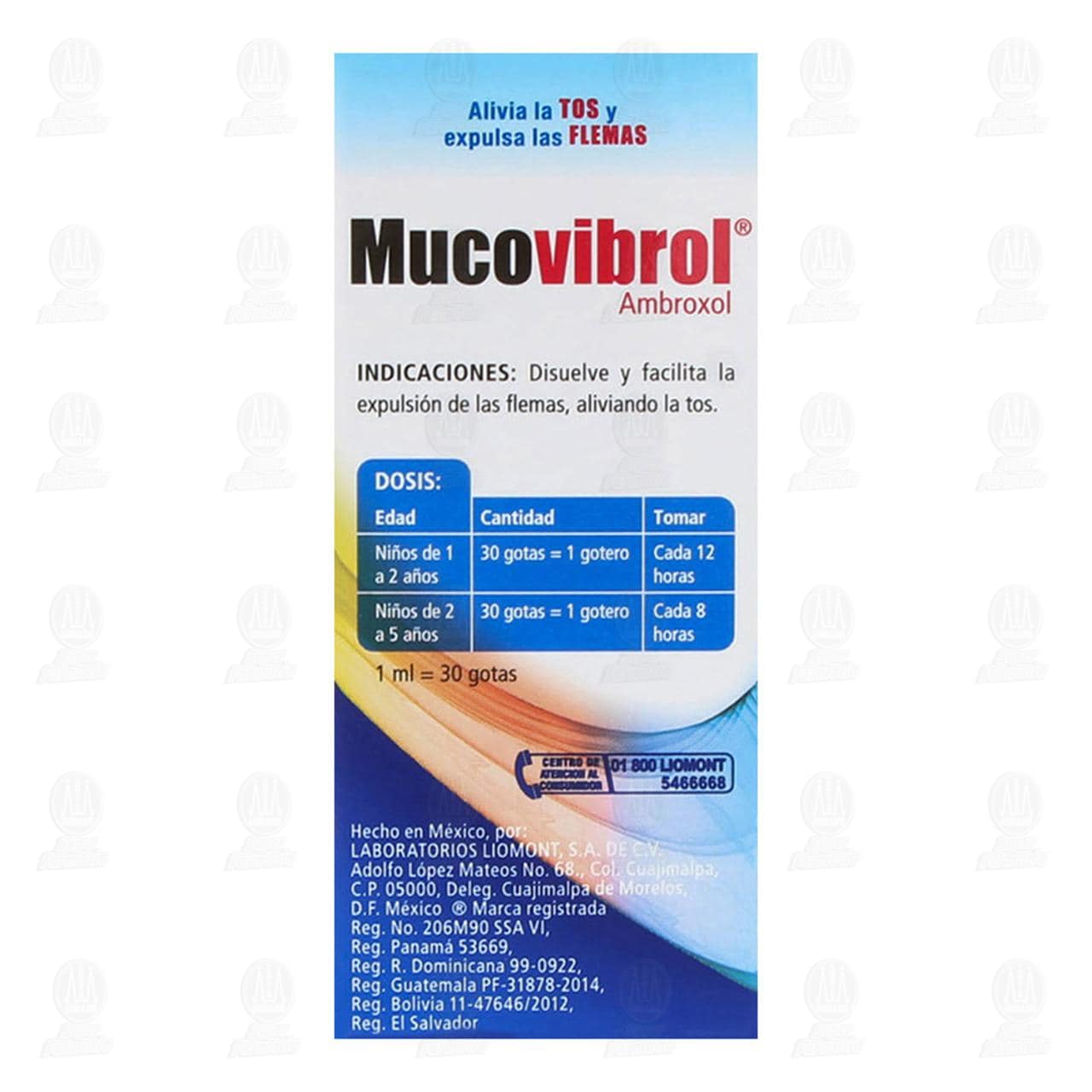 Mucovibrol Soluci&oacute;n Gotas, 0.75 gr 100 ml. image number 3
