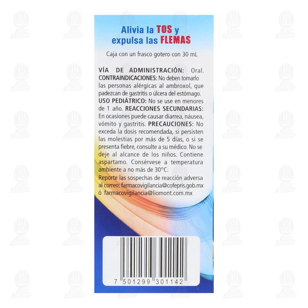 Mucovibrol Soluci&oacute;n Gotas, 0.75 gr 100 ml. image number 2