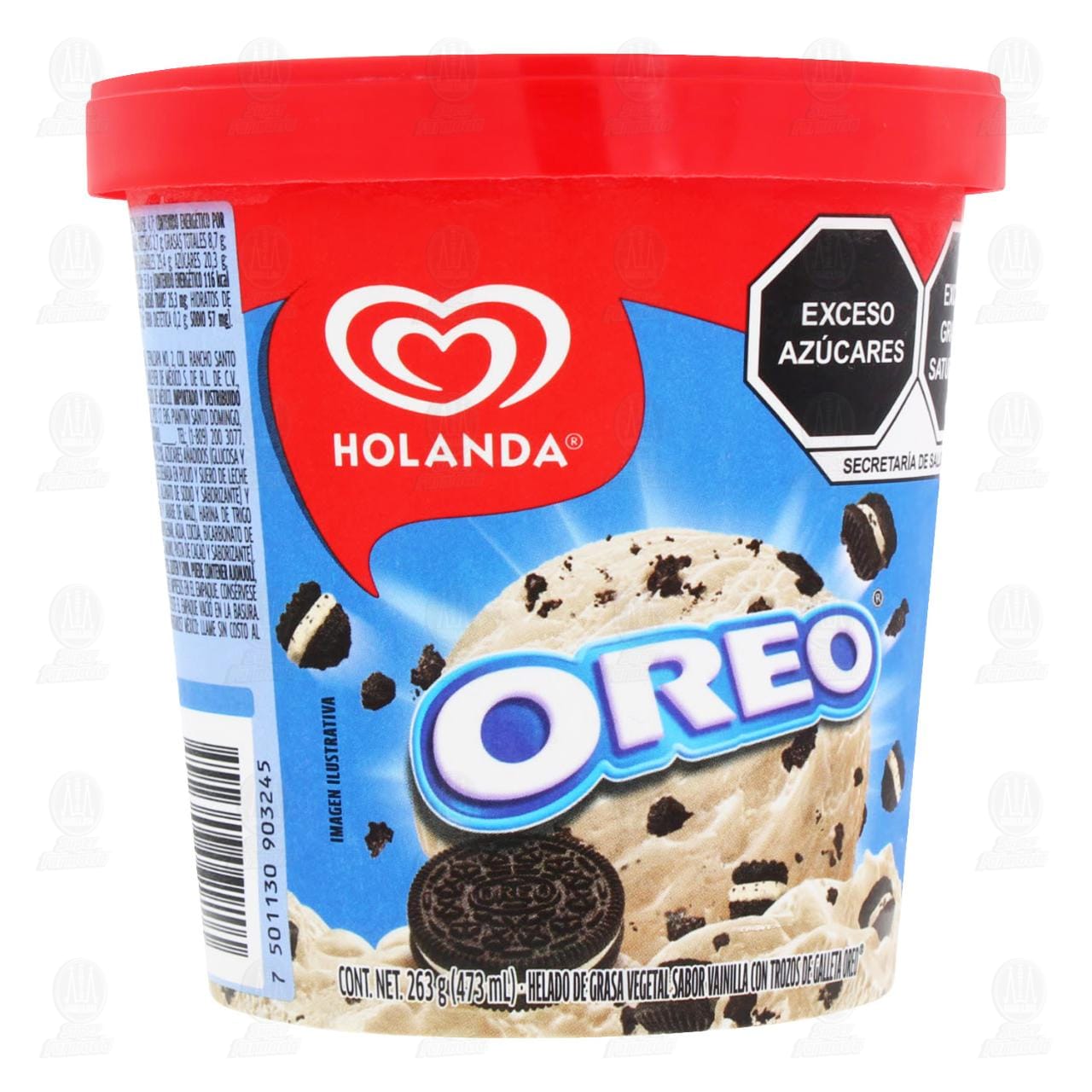 Helado Holanda Oreo, 473 ml. image number 0