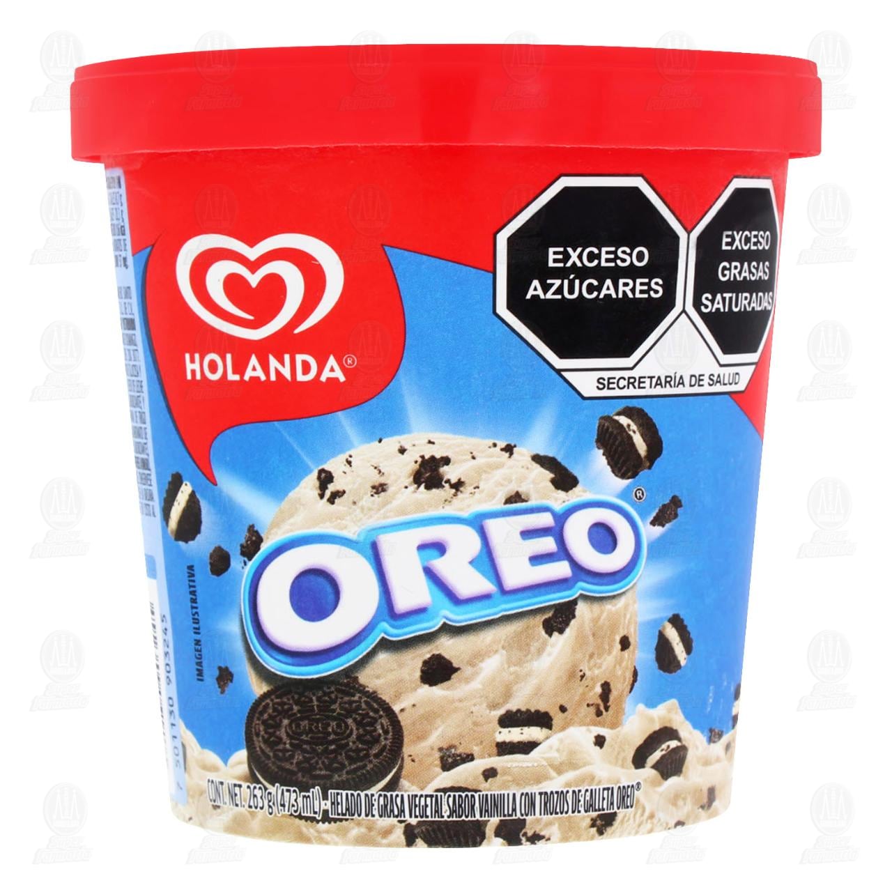 Helado Holanda Oreo, 473 ml. image number 1