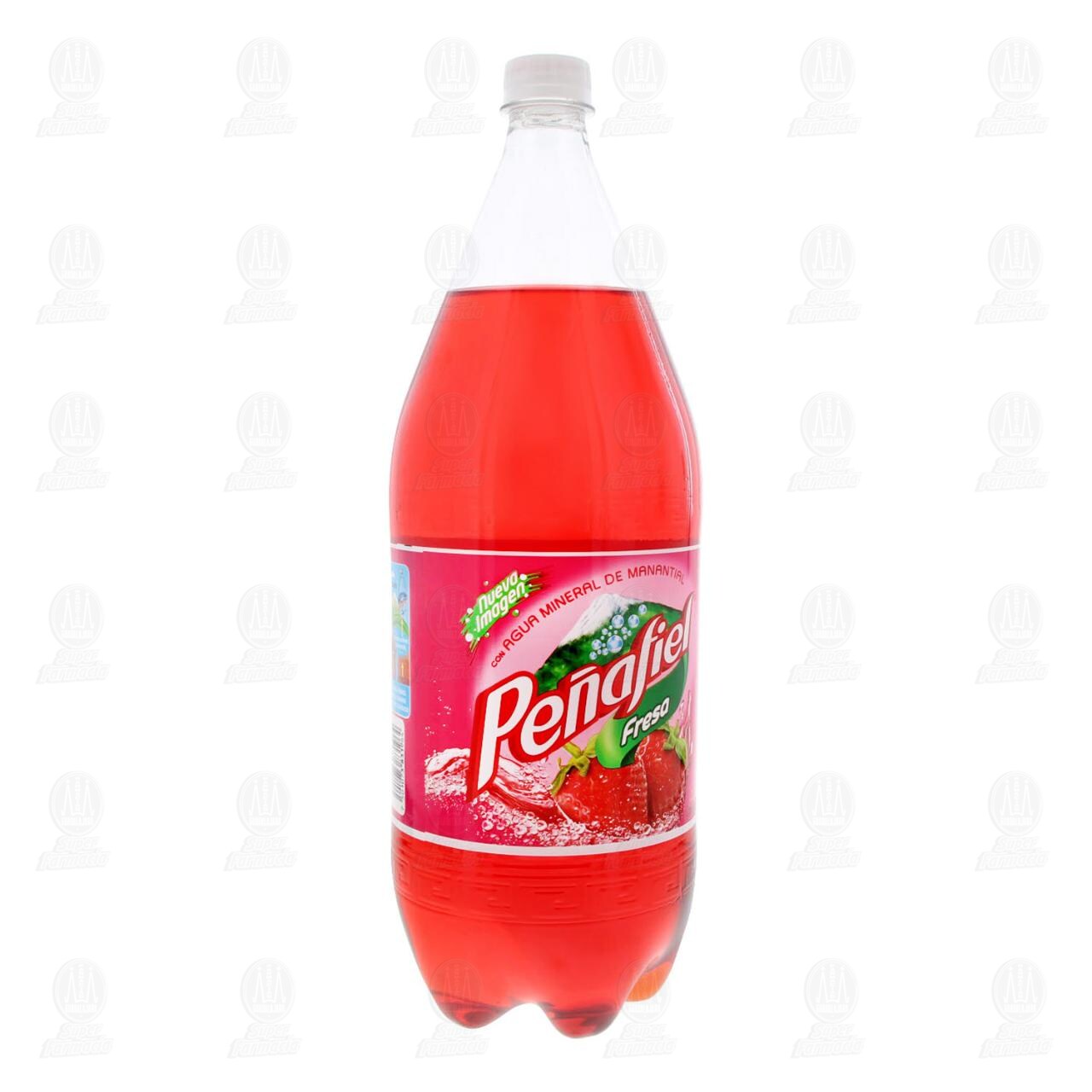 Agua Mineral Peñafiel Sabor Fresa, 2 l. image number 0