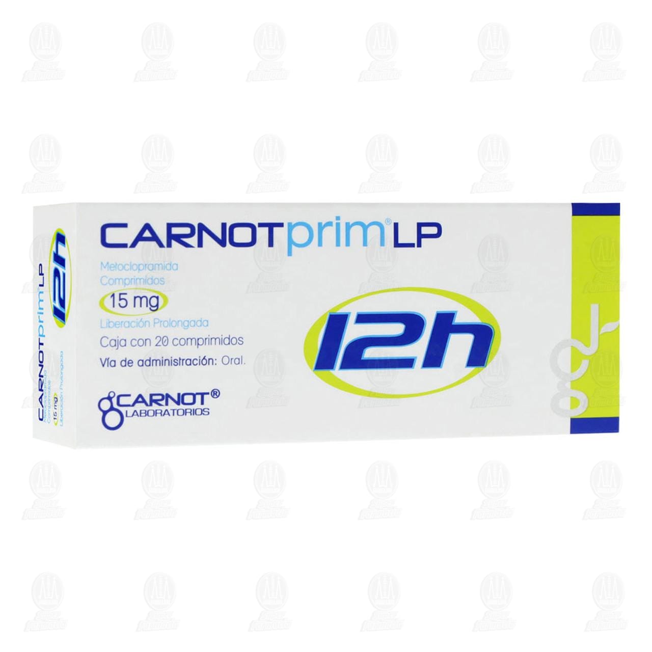 Imagen para Carnotprim LP 12h 15mg 20 Comprimidos