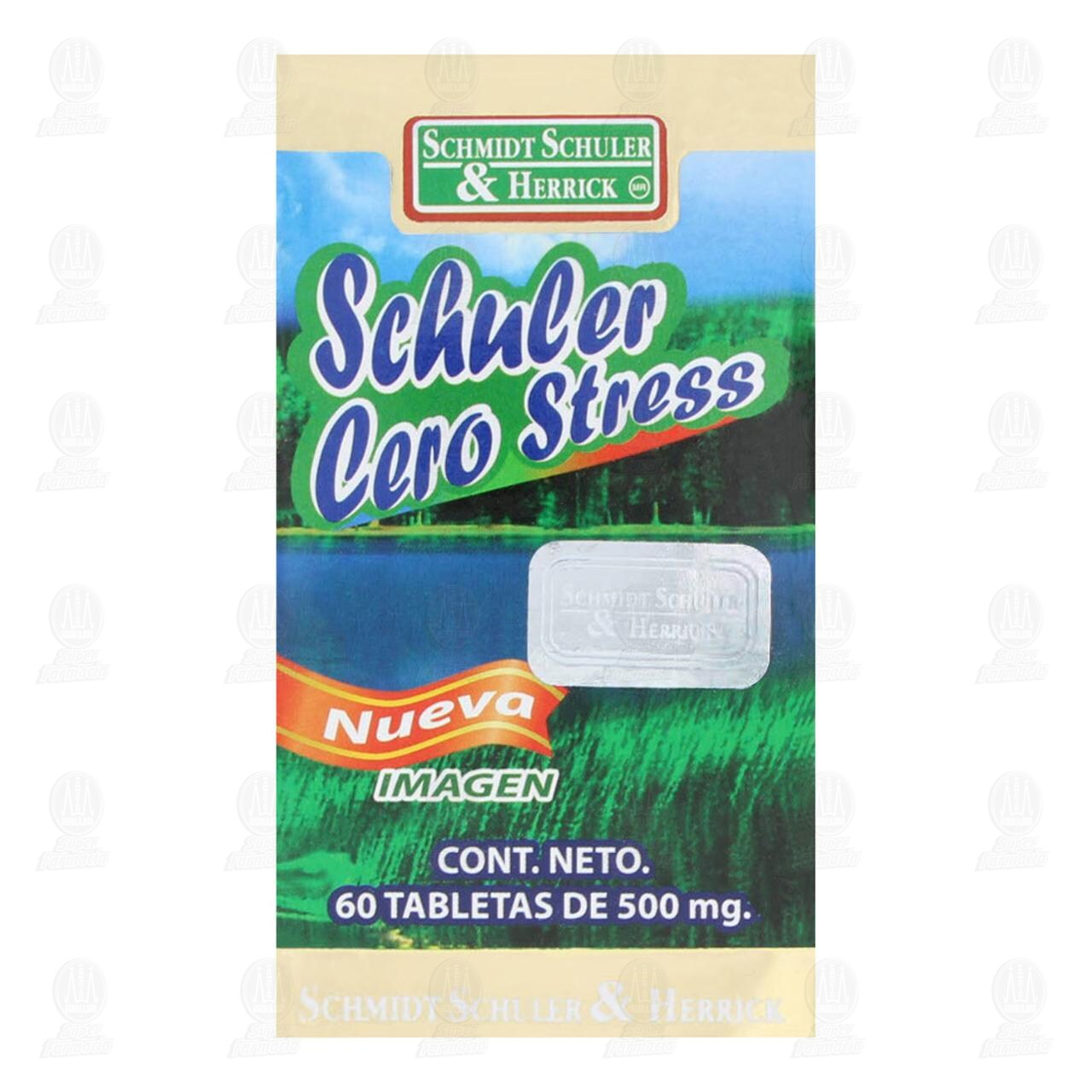 Schuler Cero Stress 500 mg, 60 Tabletas. image number 1