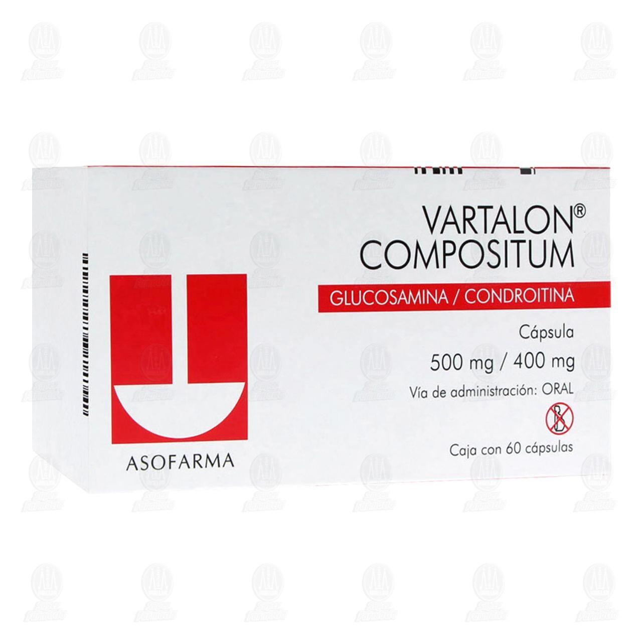 Vartalon Compositum 500mg/400mg, 60 C&aacute;psulas. image number 0