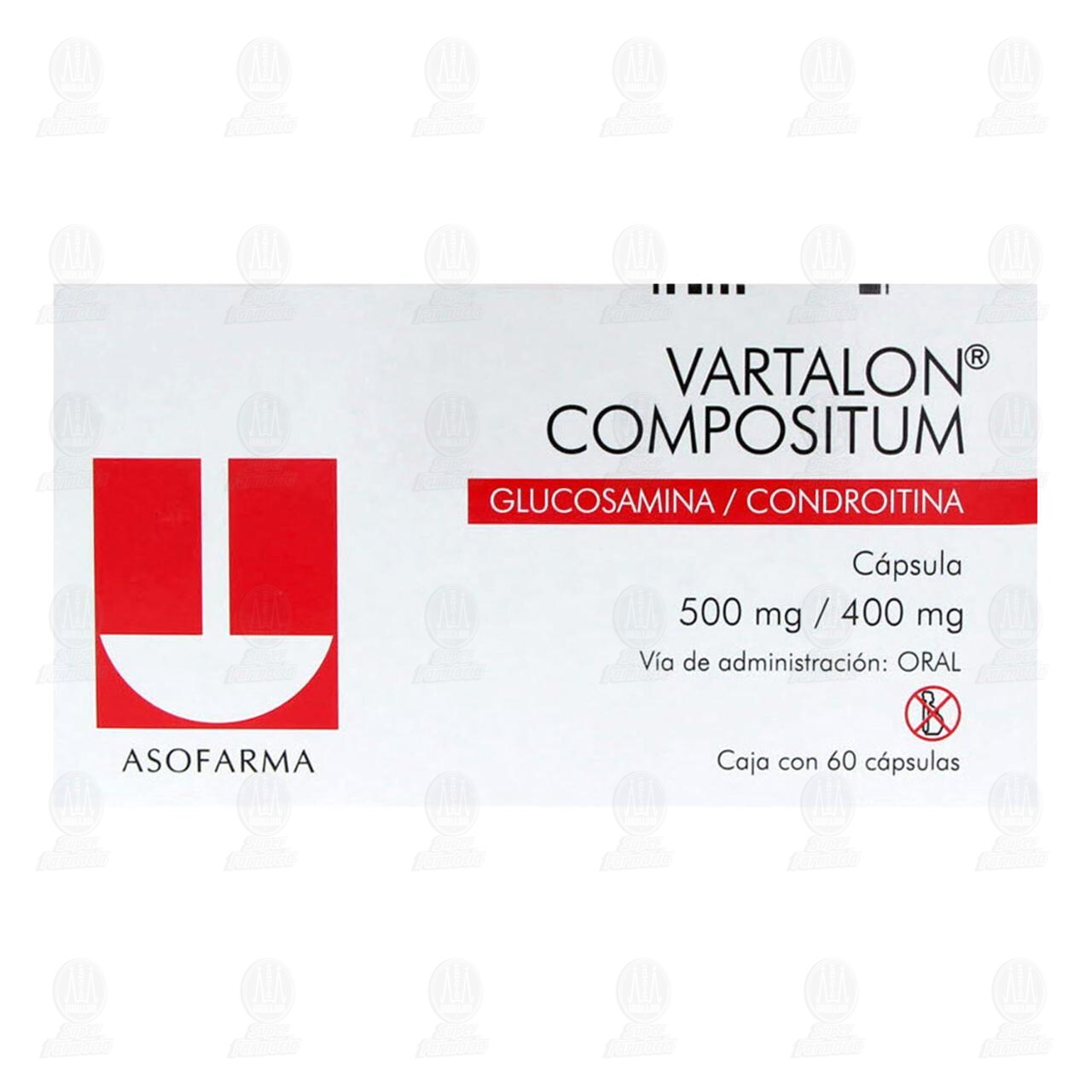 Vartalon Compositum 500mg/400mg, 60 C&aacute;psulas. image number 1