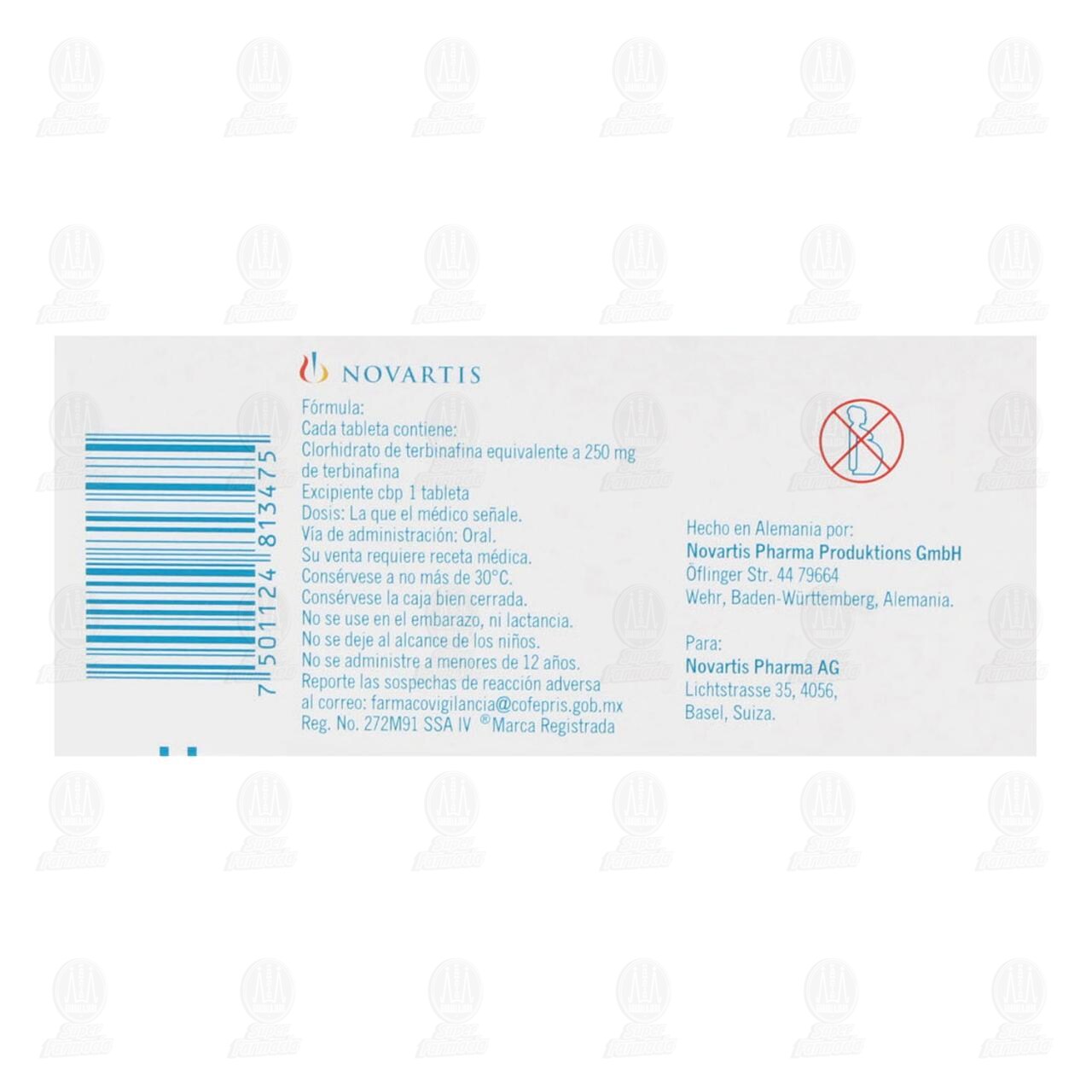 Lamisil 250 mg, 30 Comprimidos. image number 2