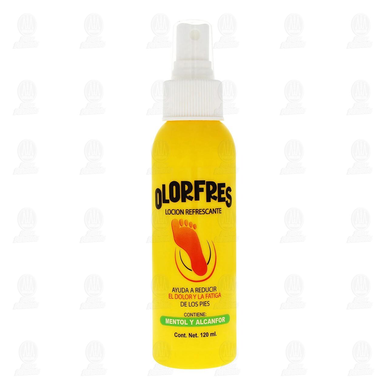 Loci&oacute;n Refrescante Olorfres con Mentol y Alcanfor, 120 ml. image number 1