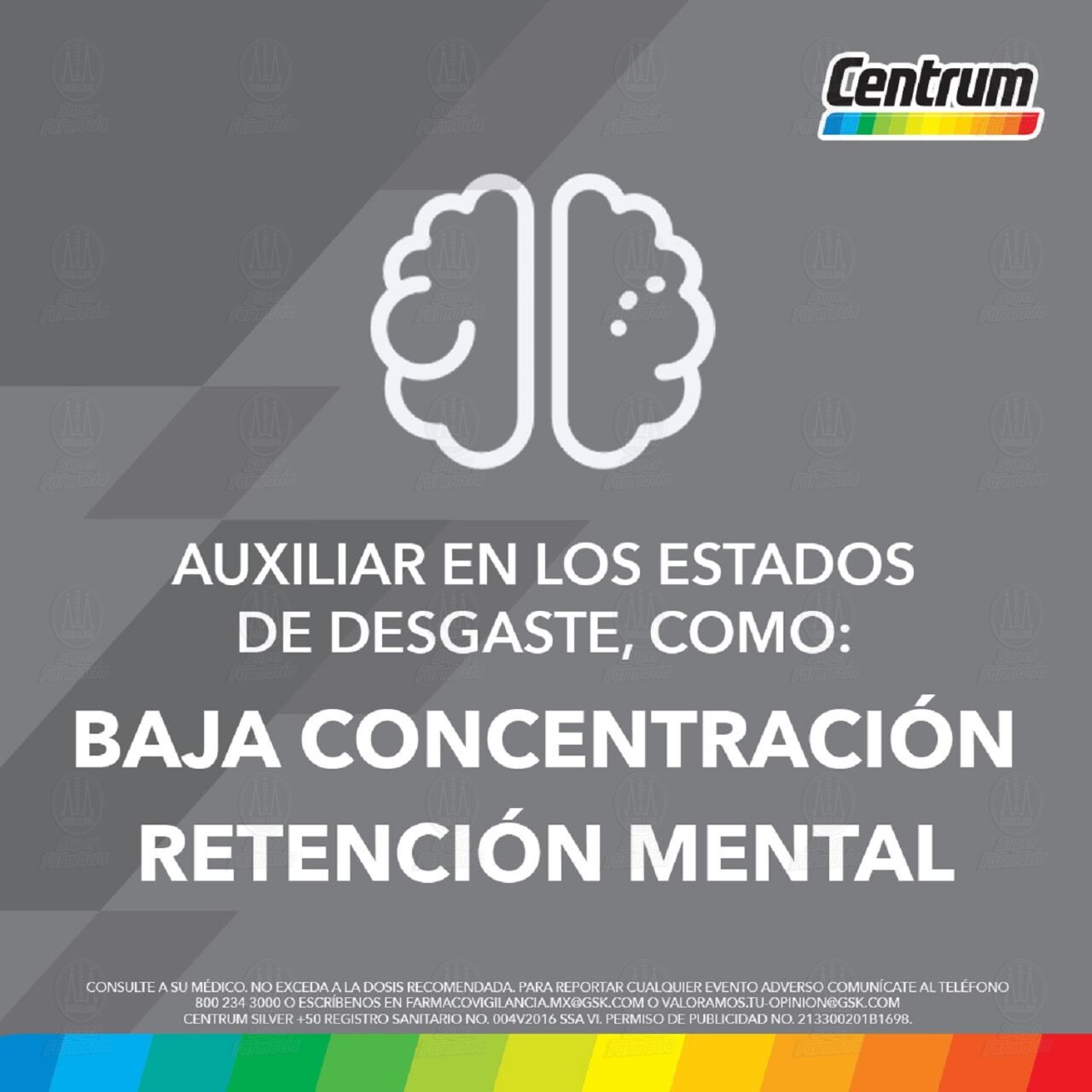 Centrum Silver +50, 100 Tabletas. image number 3