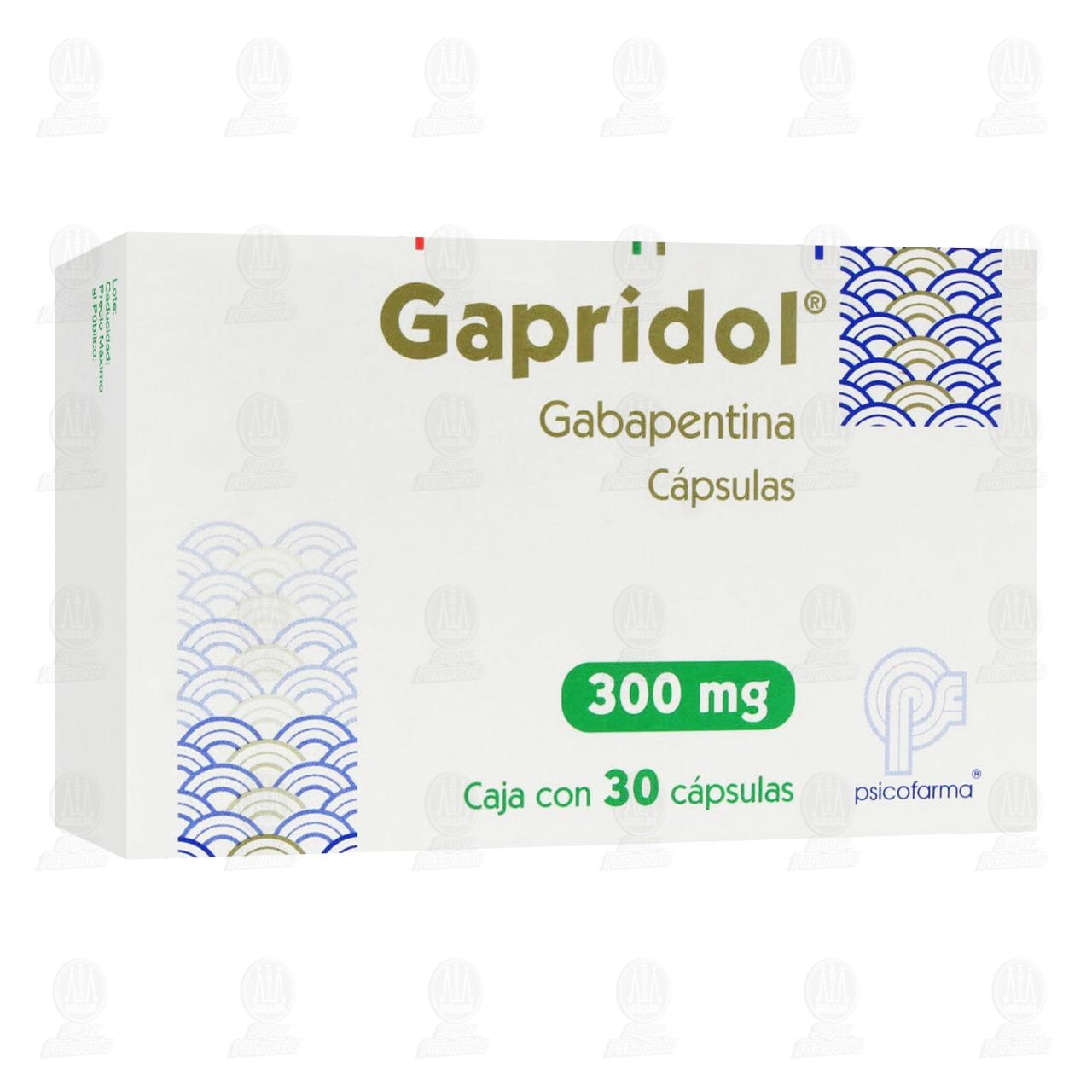 Gapridol 300 mg, 30 Cápsulas.