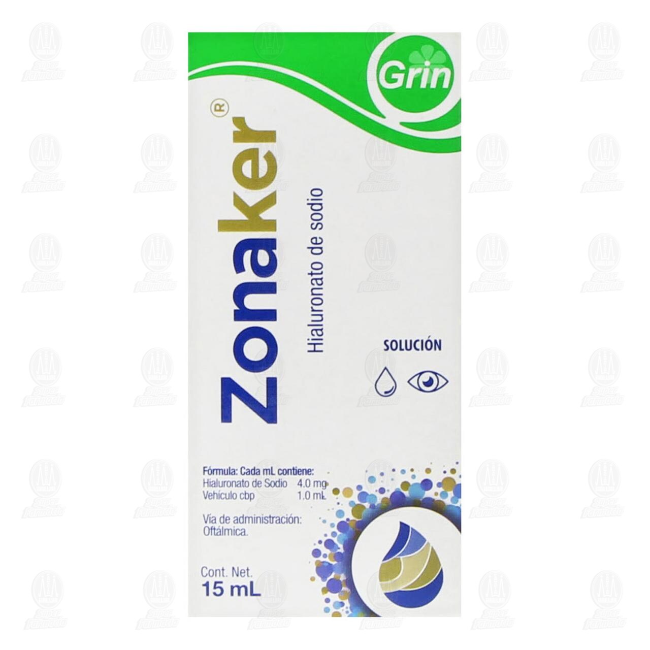 Zonaker Soluci&oacute;n Oft&aacute;lmica, 15 ml. image number 1