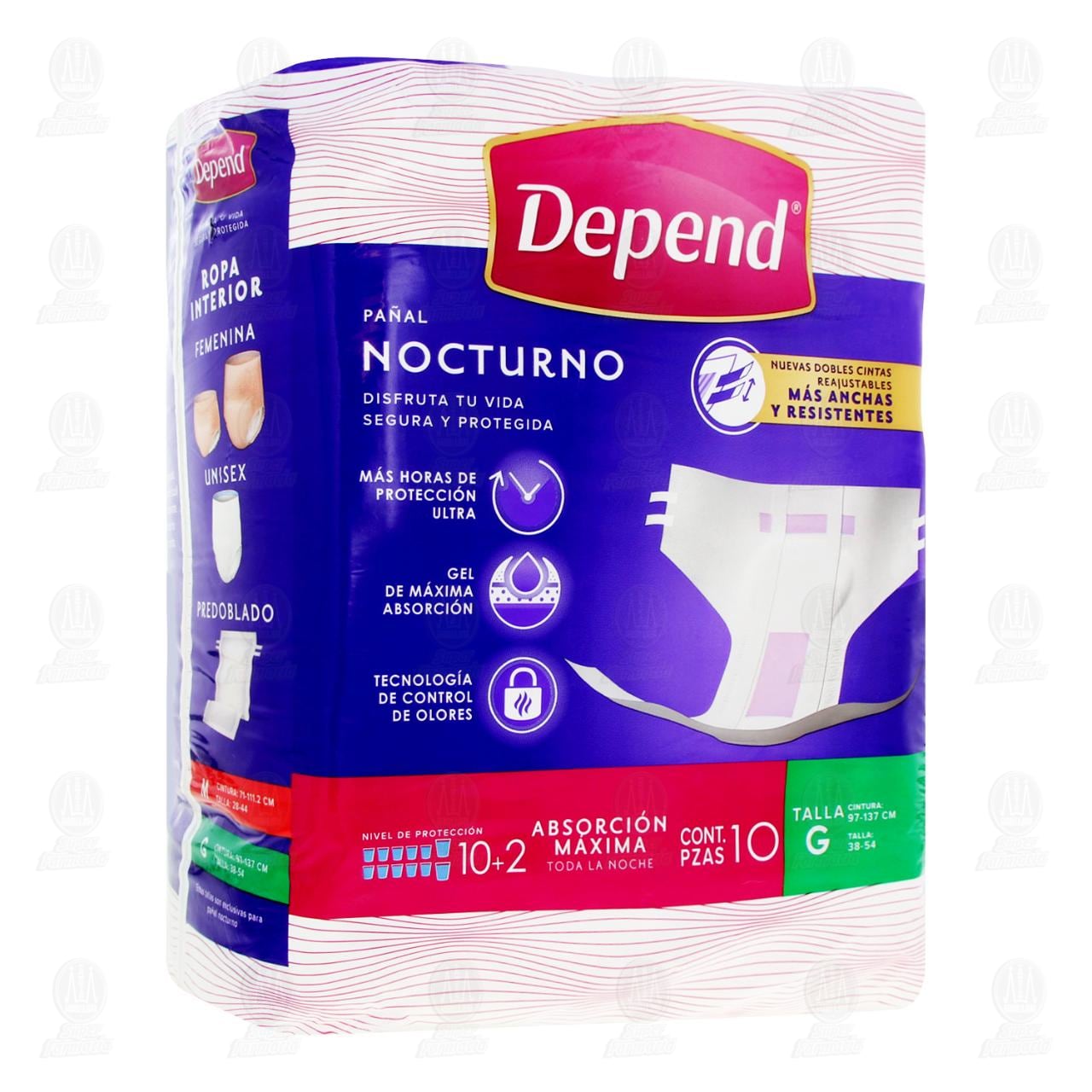 DEPEND NOCTURNO - Pañal para Adulto – Depend