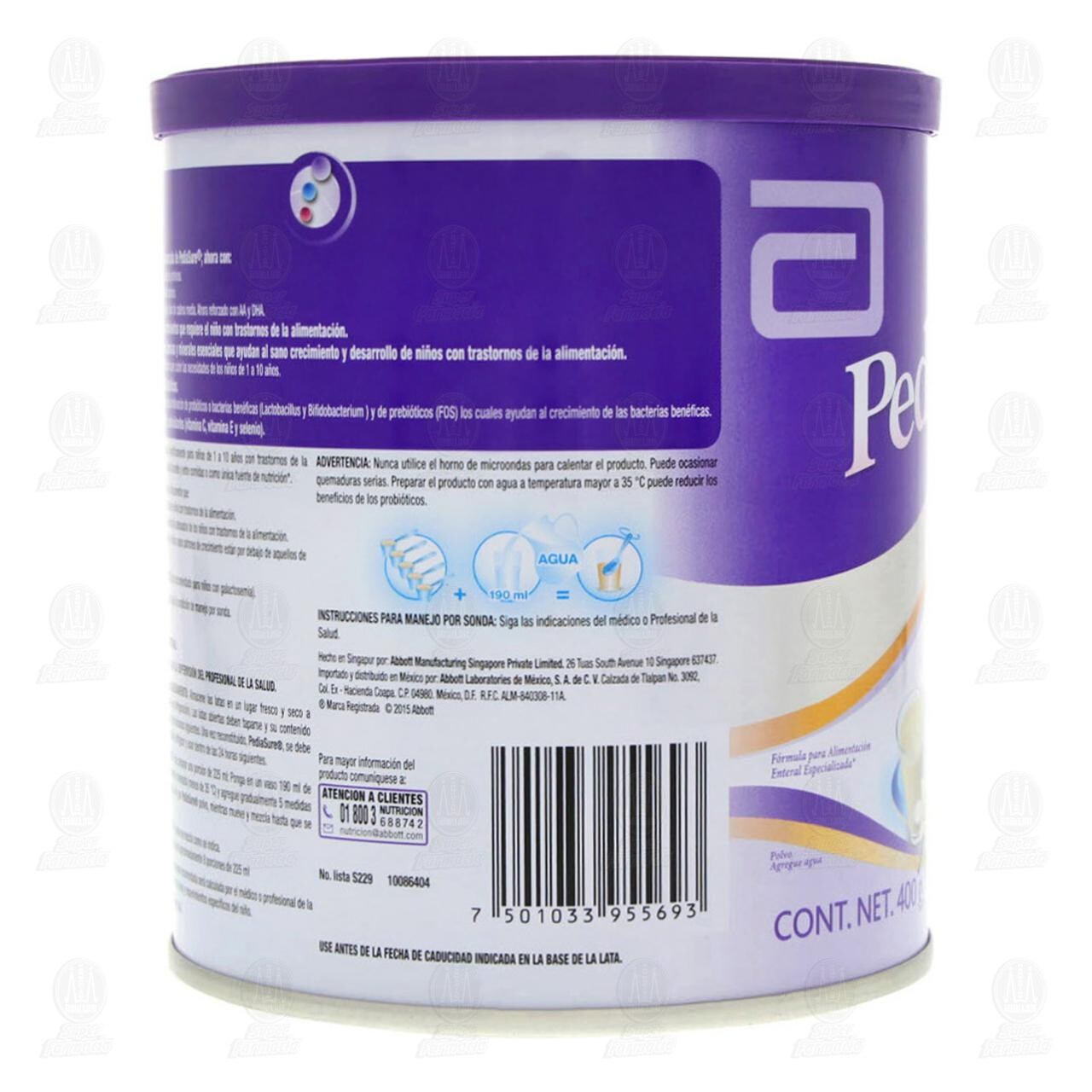 Pediasure en Polvo Sabor a Vainilla, 400 gr. image number 3