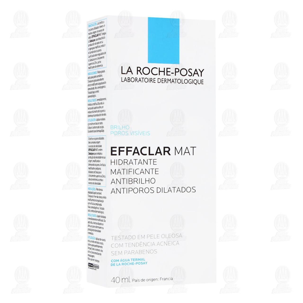 La Roche Posay Crema Facial Effaclar MAT Hidratante Matificante para Piel Mixta a Grasa, 40 ml.