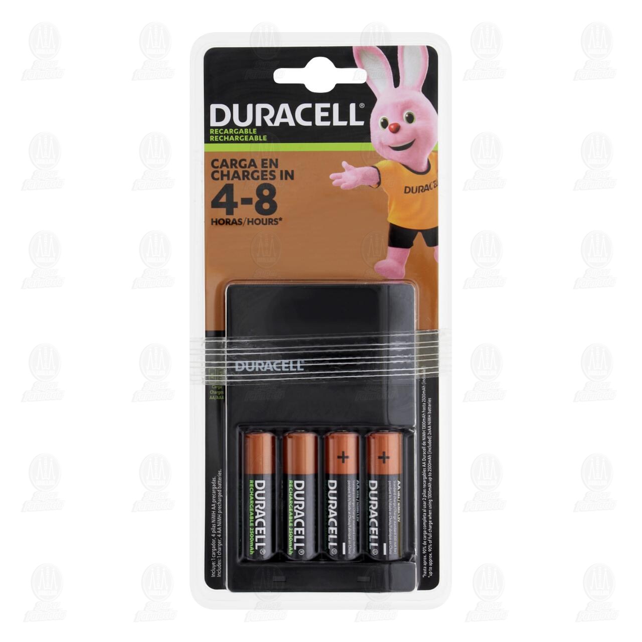 Cargador Duracell Cargador + Pilas AA, 2 pzas. image number 0