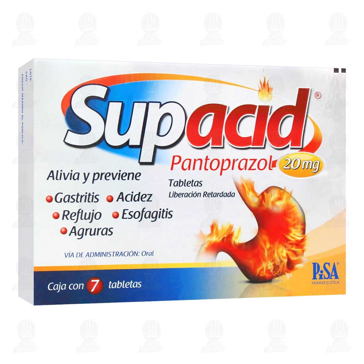 Supacid 20 mg, 7 Tabletas. image number 0