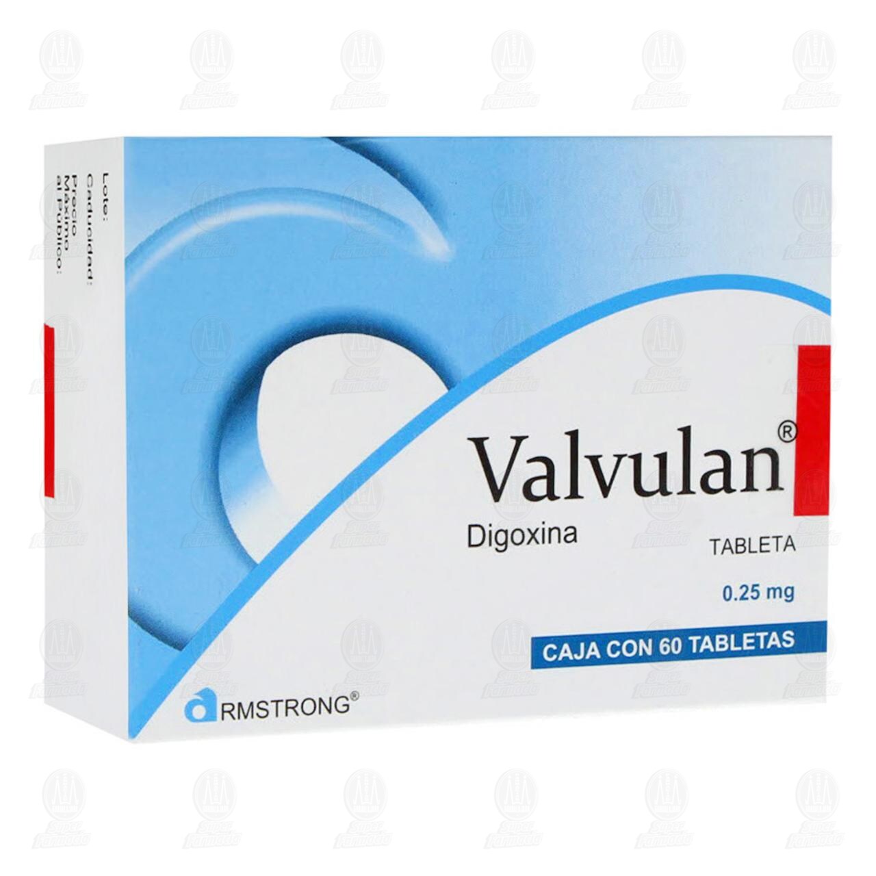 Valvulan 0.25 mg, 60 Tabletas. image number 0
